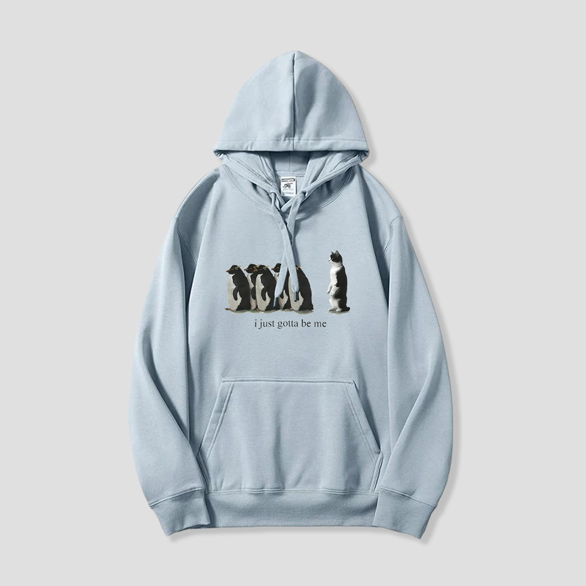 BE YOURSELF キャット&ペンギン パーカー