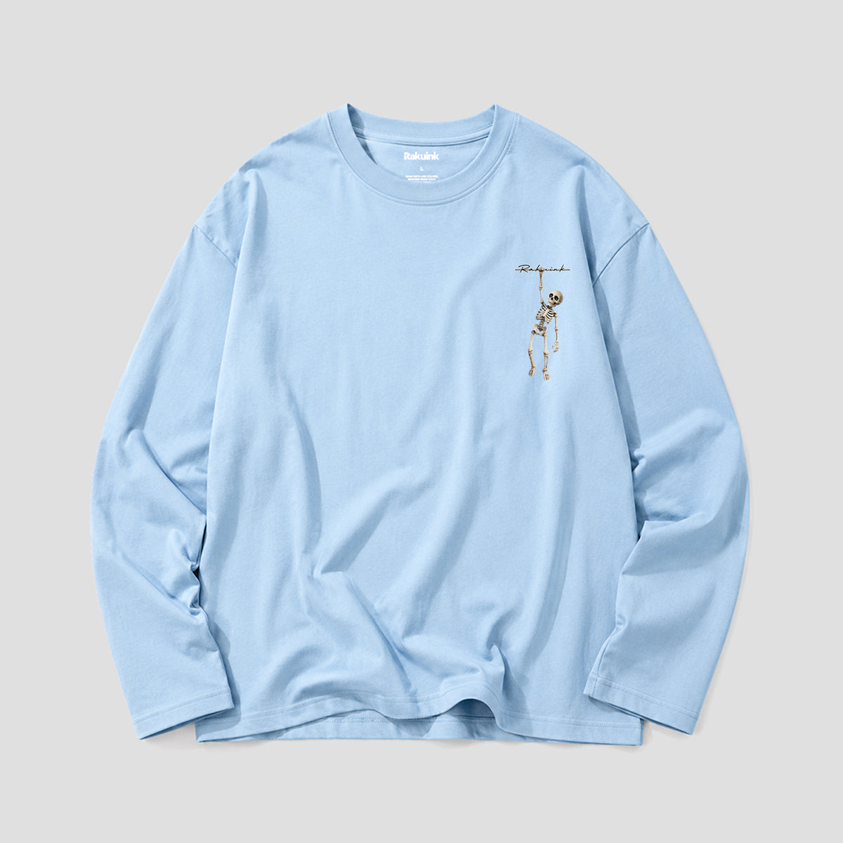 【予約】ぶら下がりスケルトン ロングスリーブTシャツ