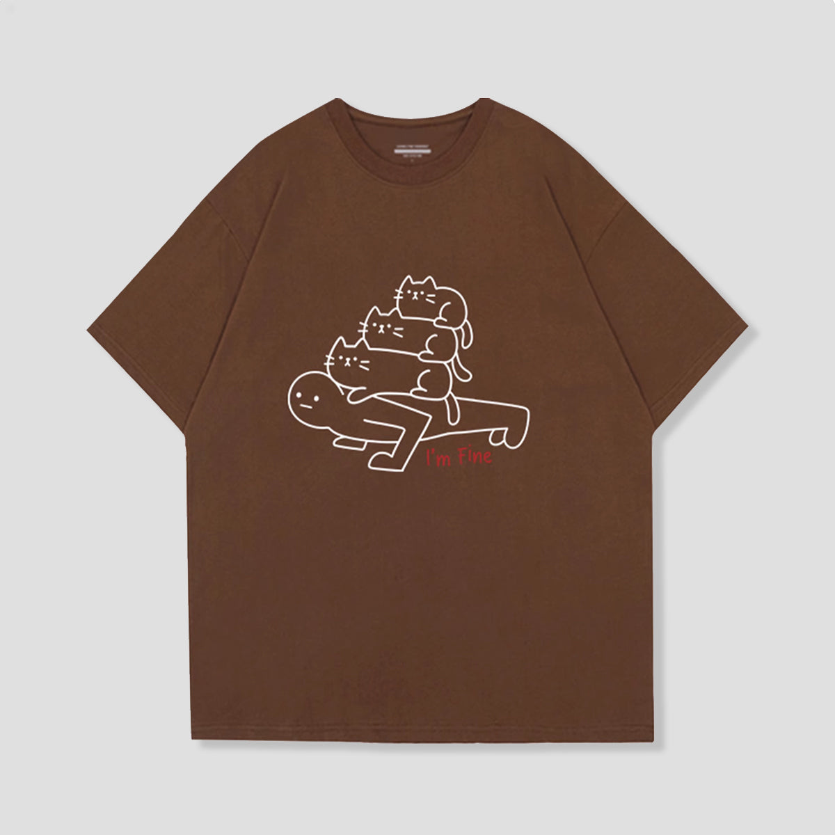 重圧キャットTシャツ
