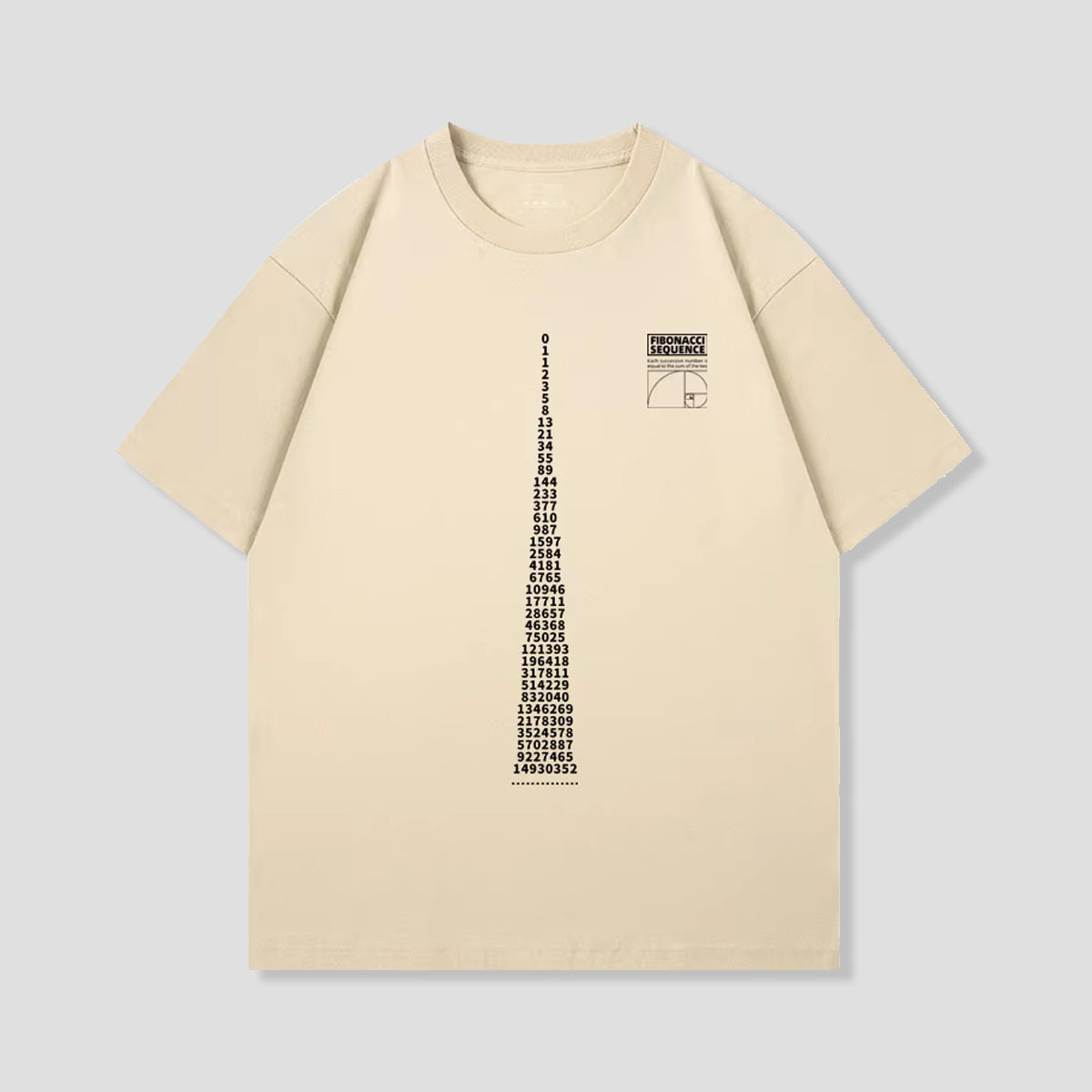 フィボナッチ数列Tシャツ