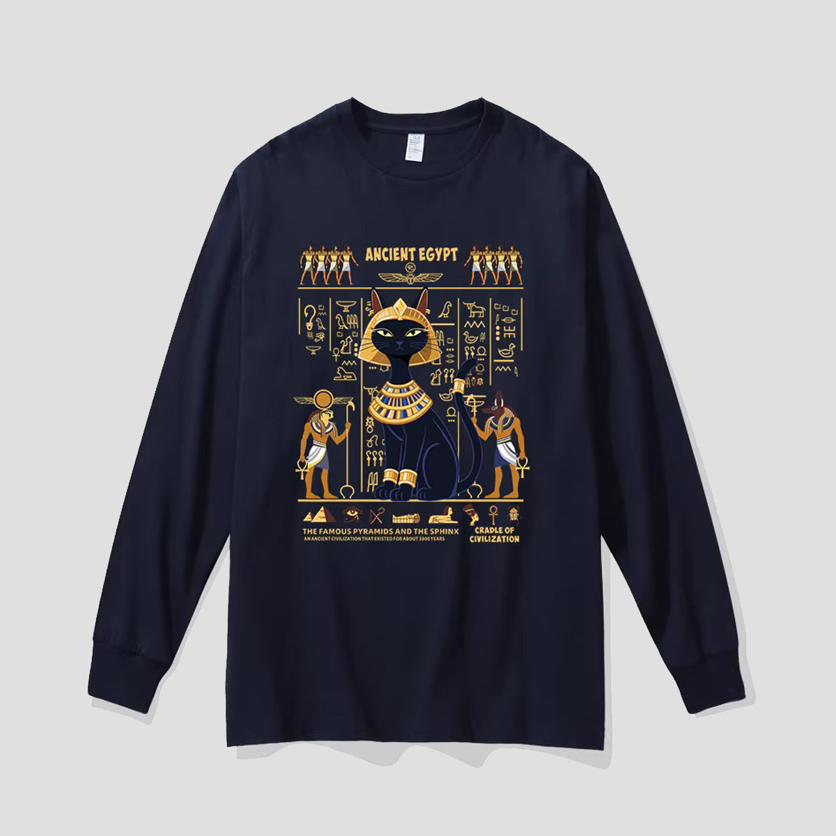 エジプトキャット ロングスリーブTシャツ