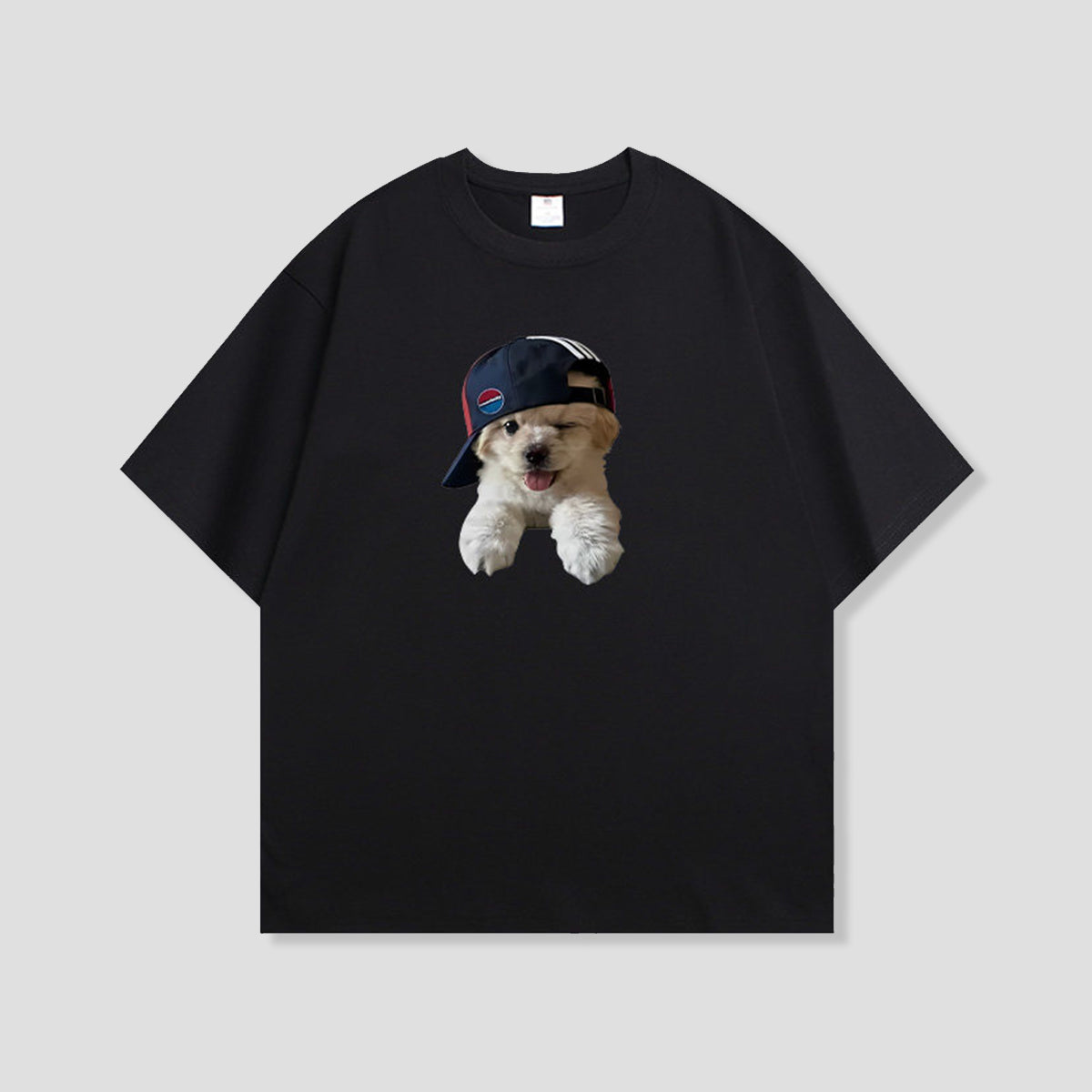 バックキャップパピー グラフィックTシャツ