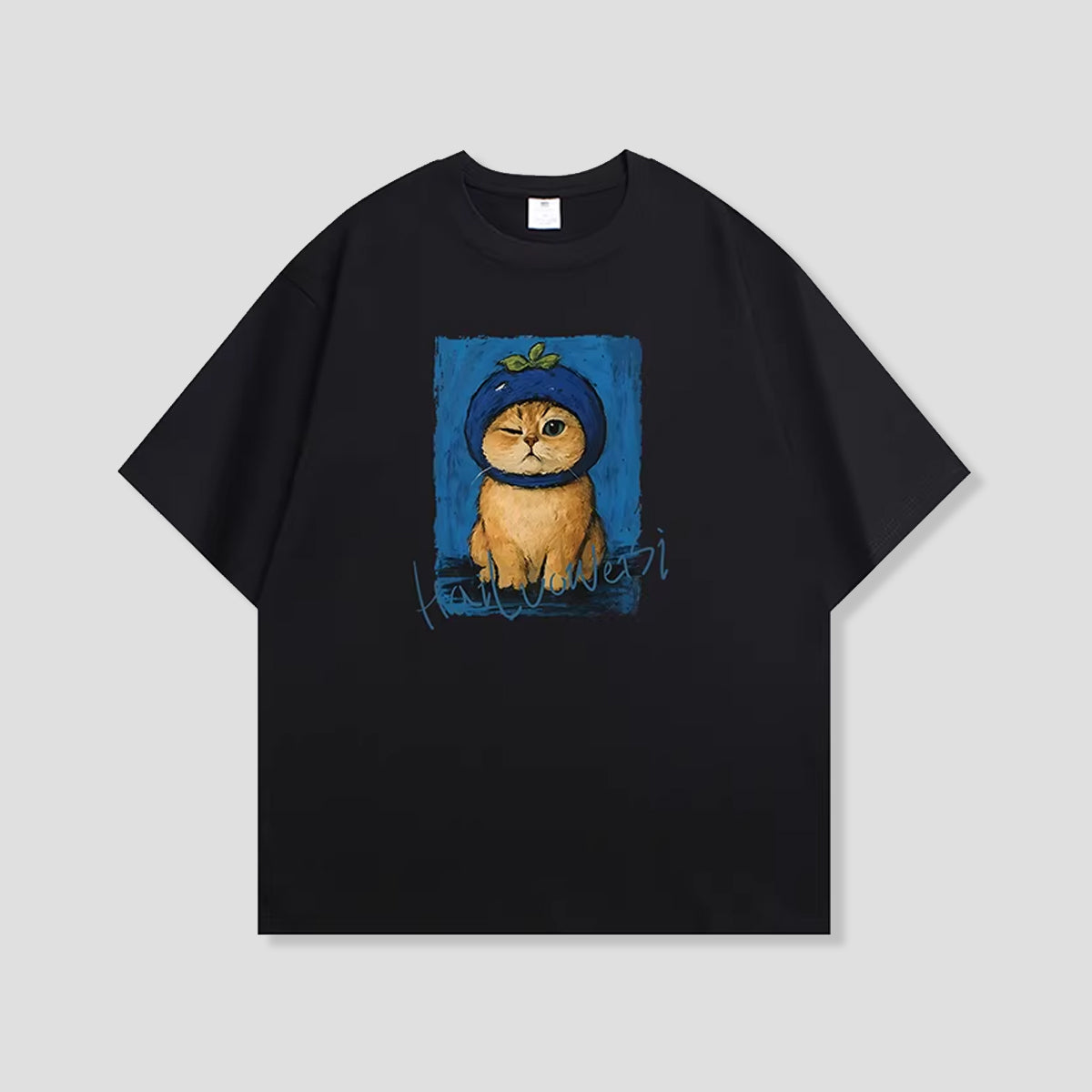 オイルペイントキャット グラフィックTシャツ