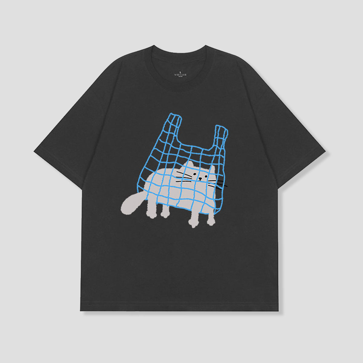 ネットバッグキャット グラフィックTシャツ