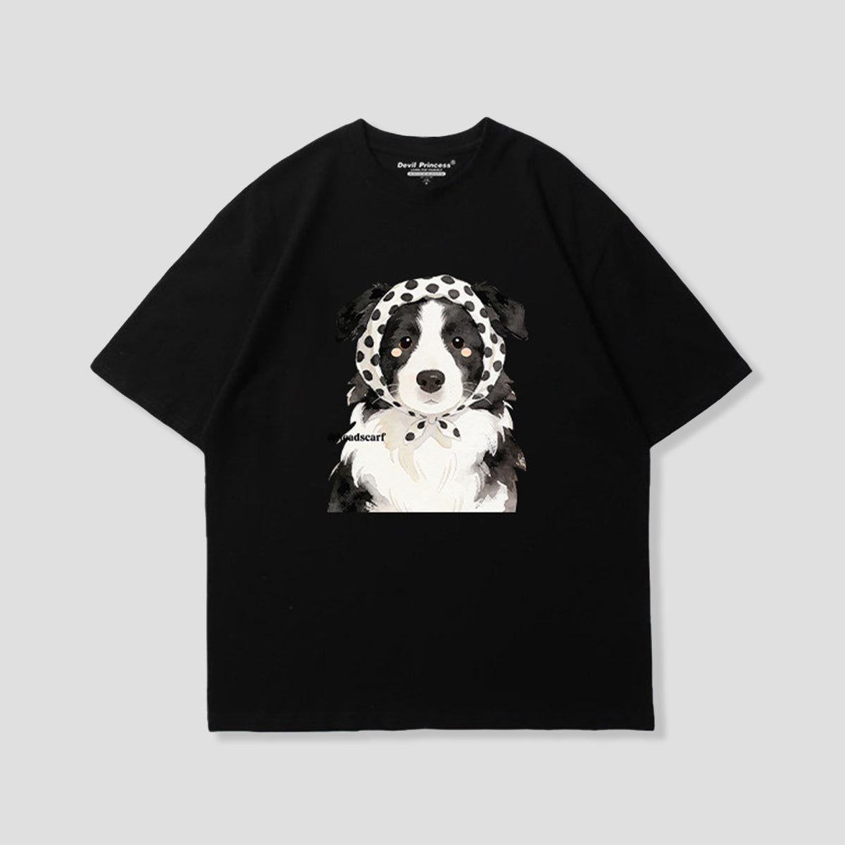 ドットスカーフボーダー グラフィックTシャツ