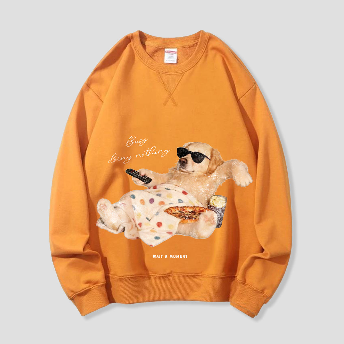 【予約】Busy Doing Nothing ドッグ グラフィックスウェット