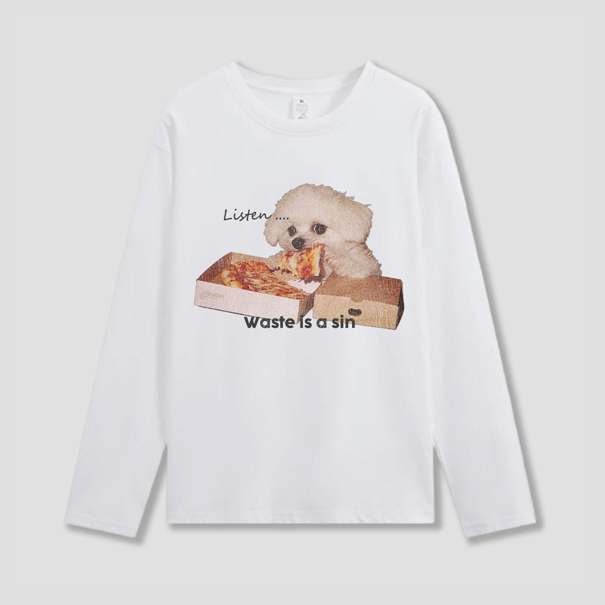 【予約】ピザ泥棒ドッグ グラフィック ロングスリーブ