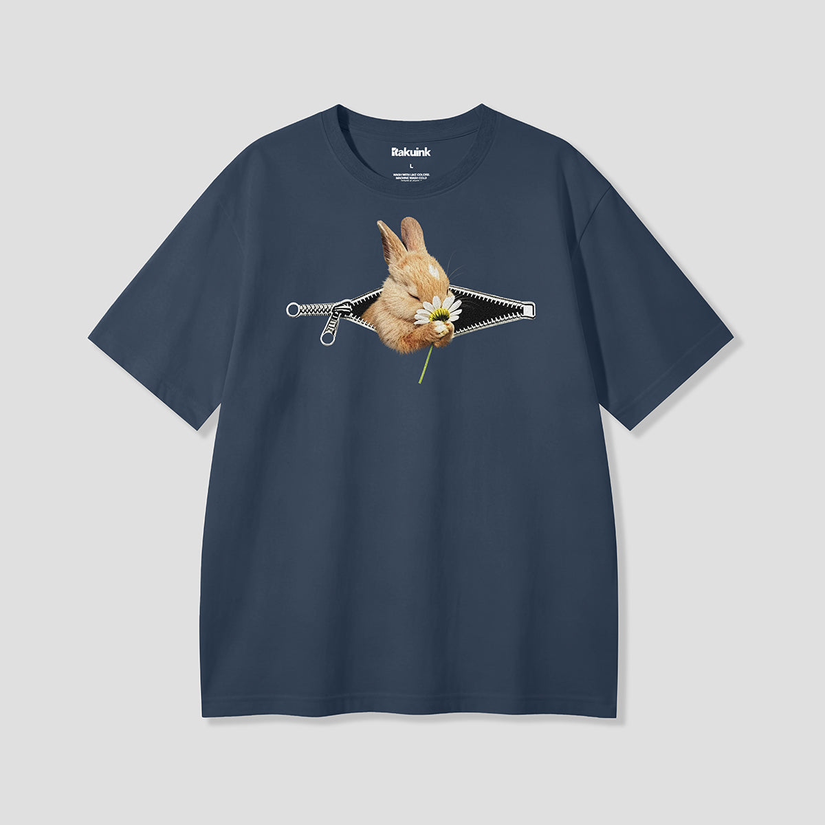 【予約】ジップフラワーラビット グラフィックTシャツ