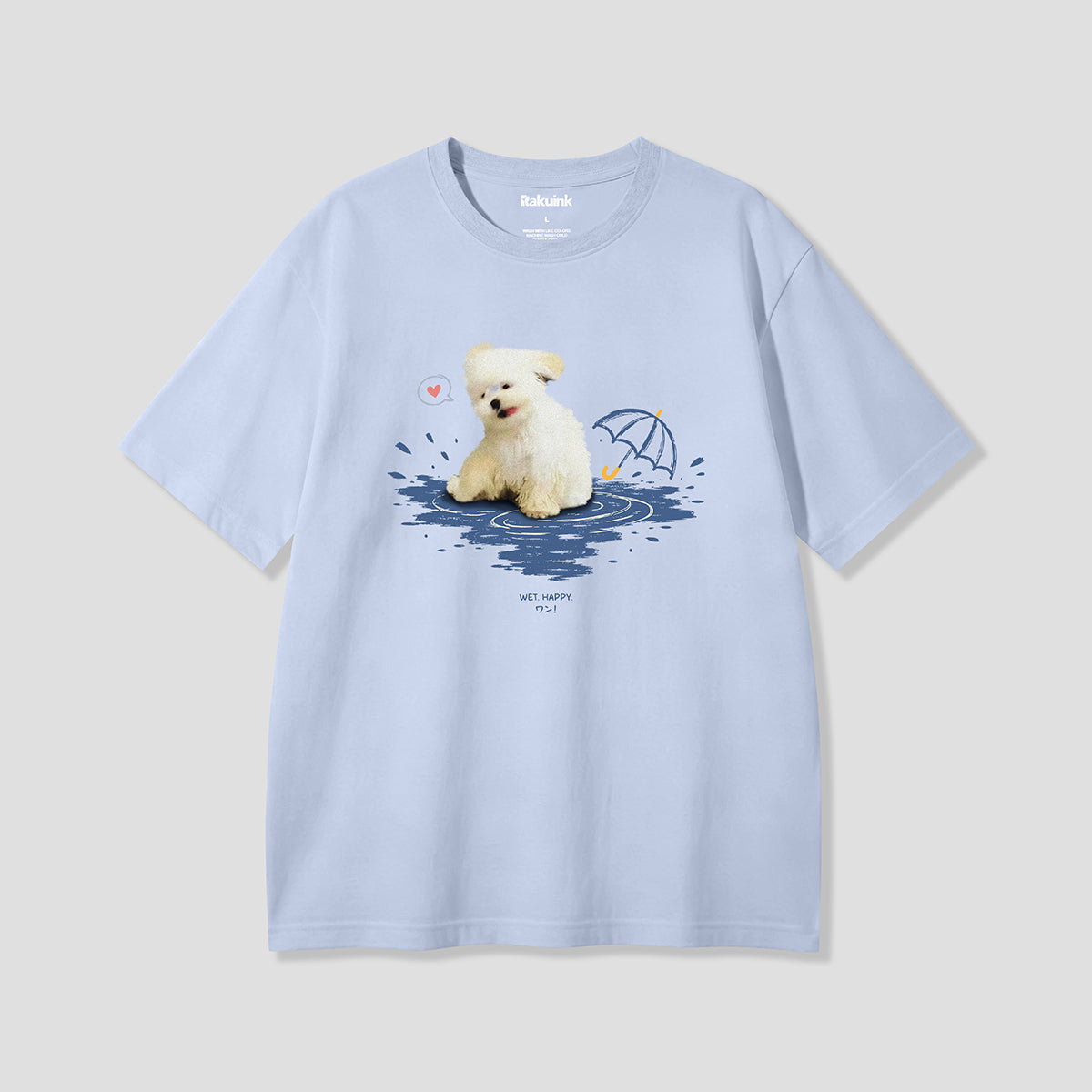 【予約】WET HAPPY ワンコ グラフィックTシャツ