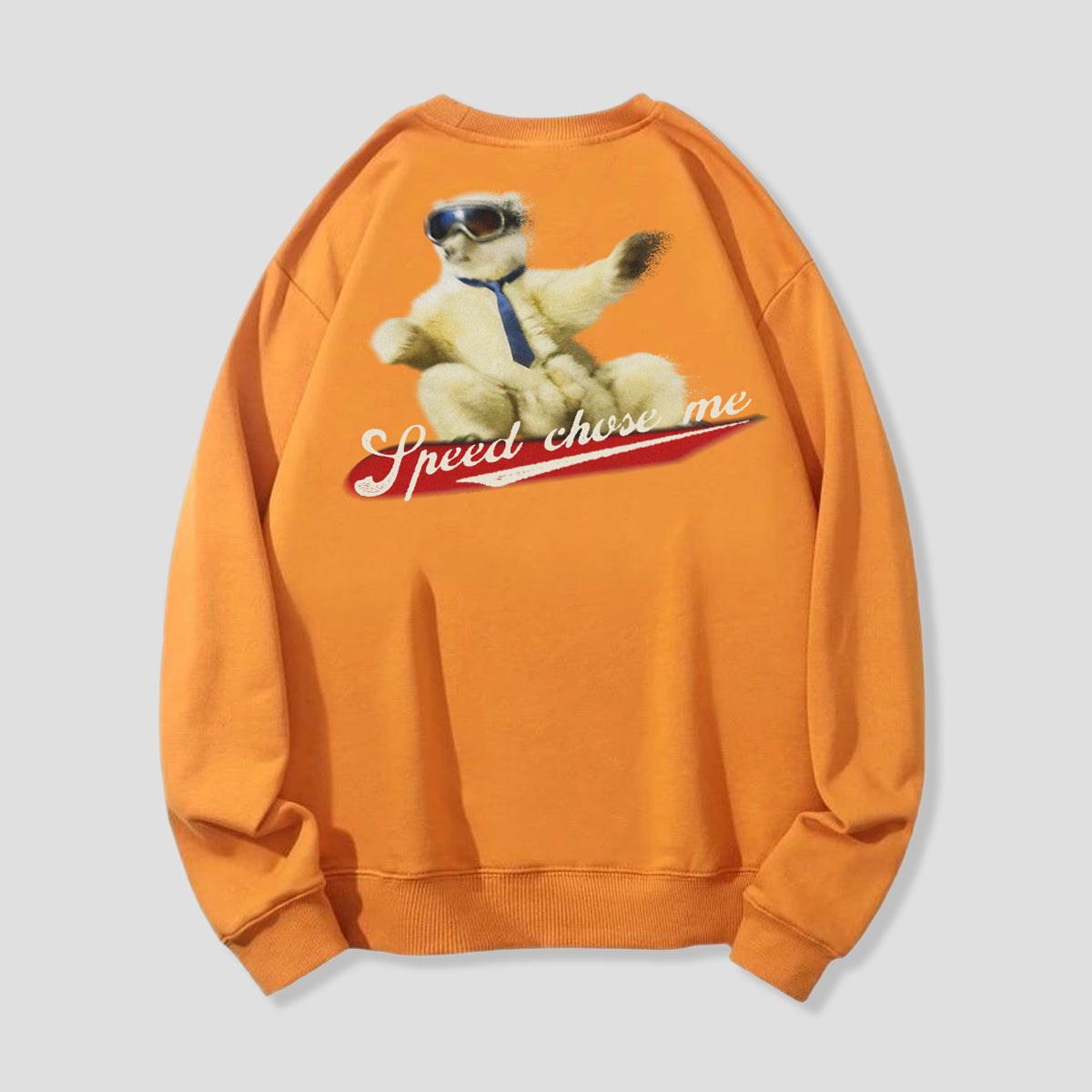 【予約】本気で滑るシロクマ バックプリントスウェット