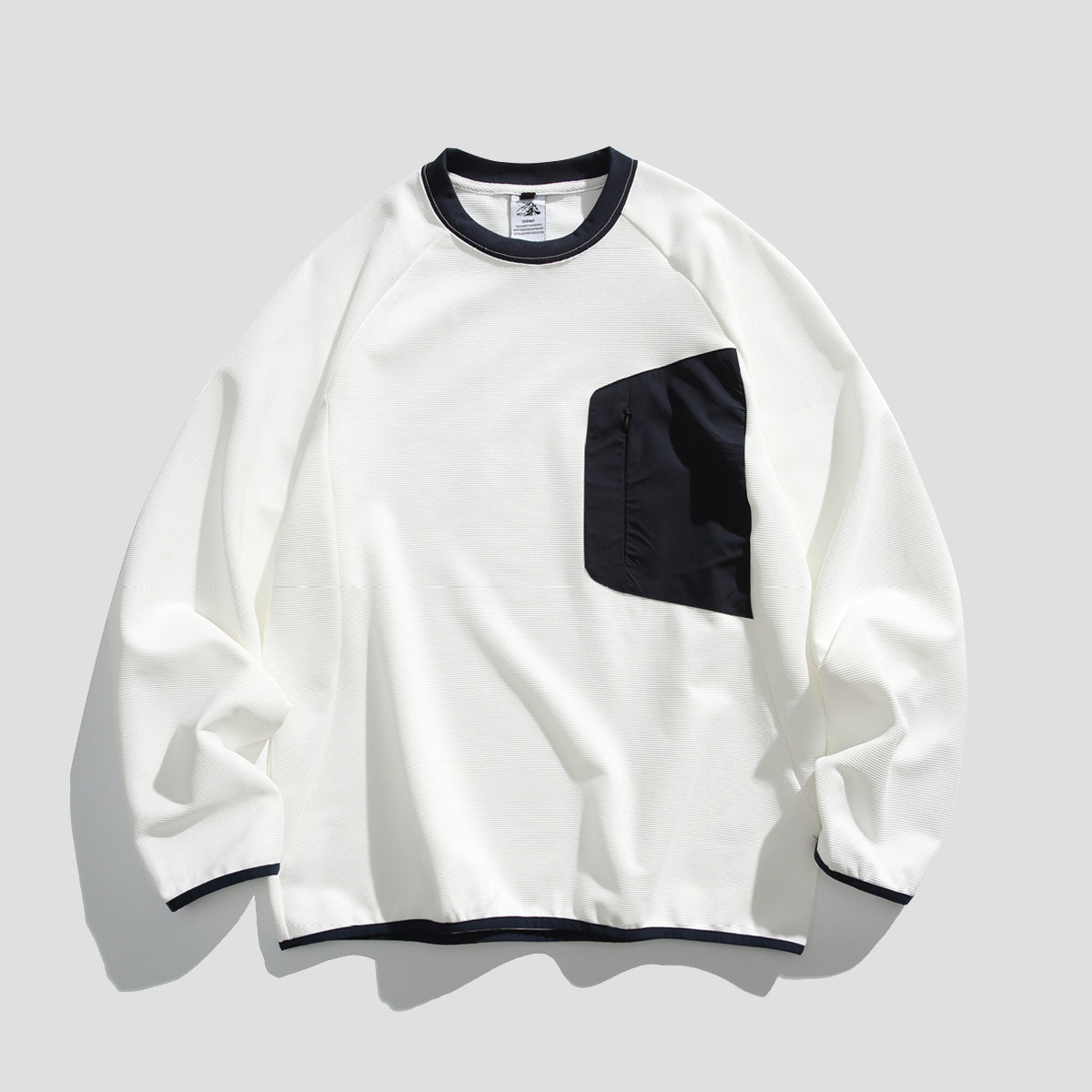 コントラストポケット スウェット