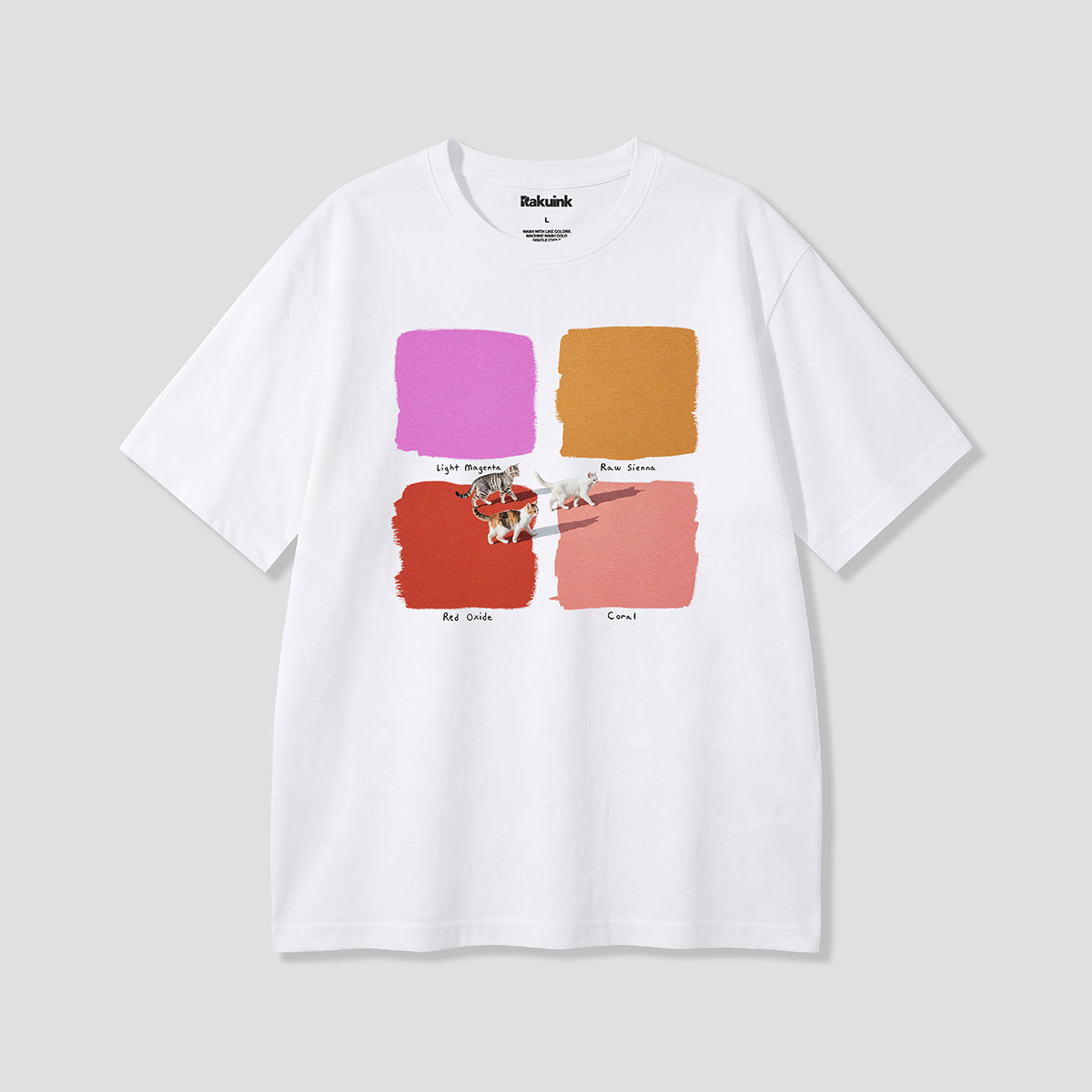 【予約】カラースウォッチキャット グラフィックTシャツ