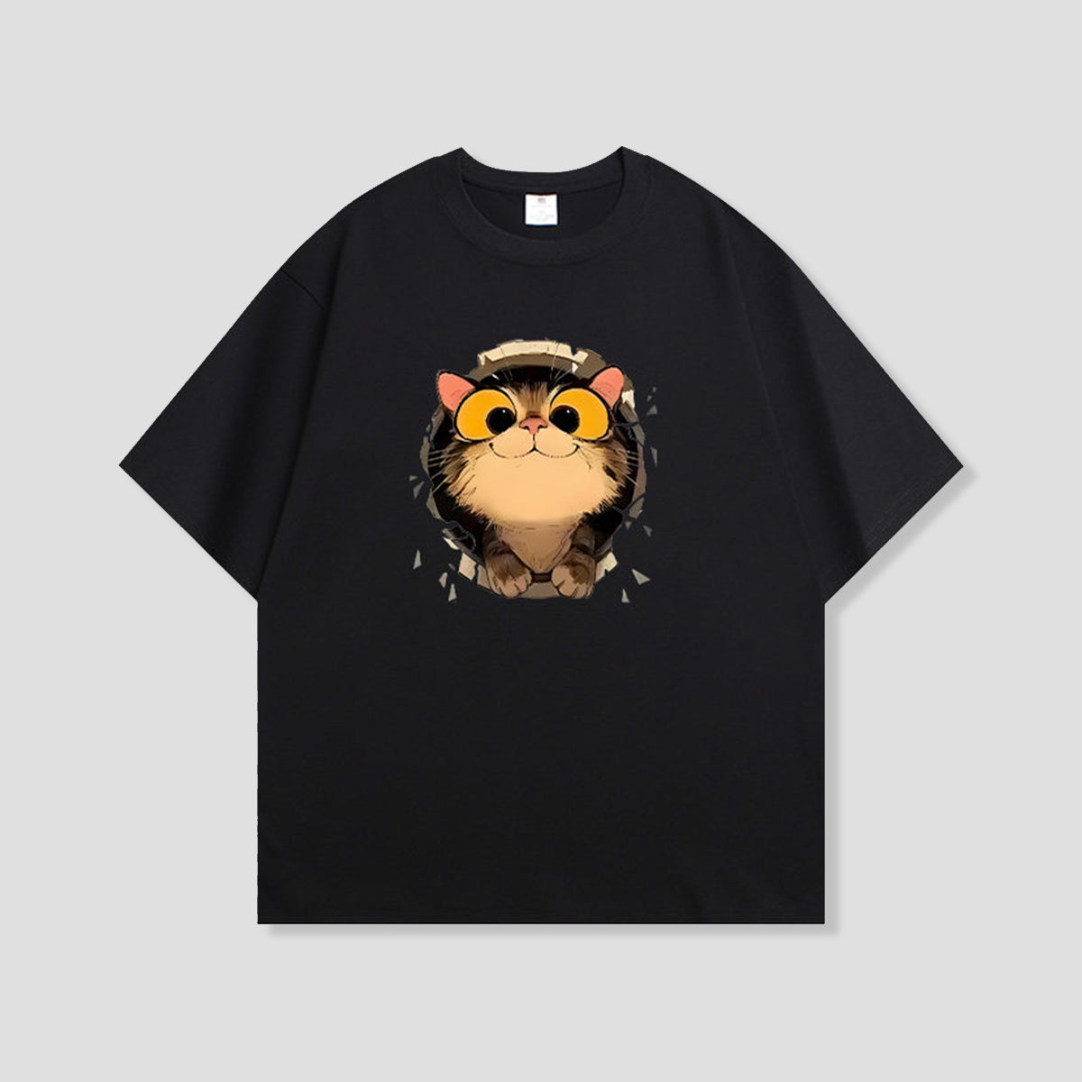 ビッグアイキャット グラフィックTシャツ