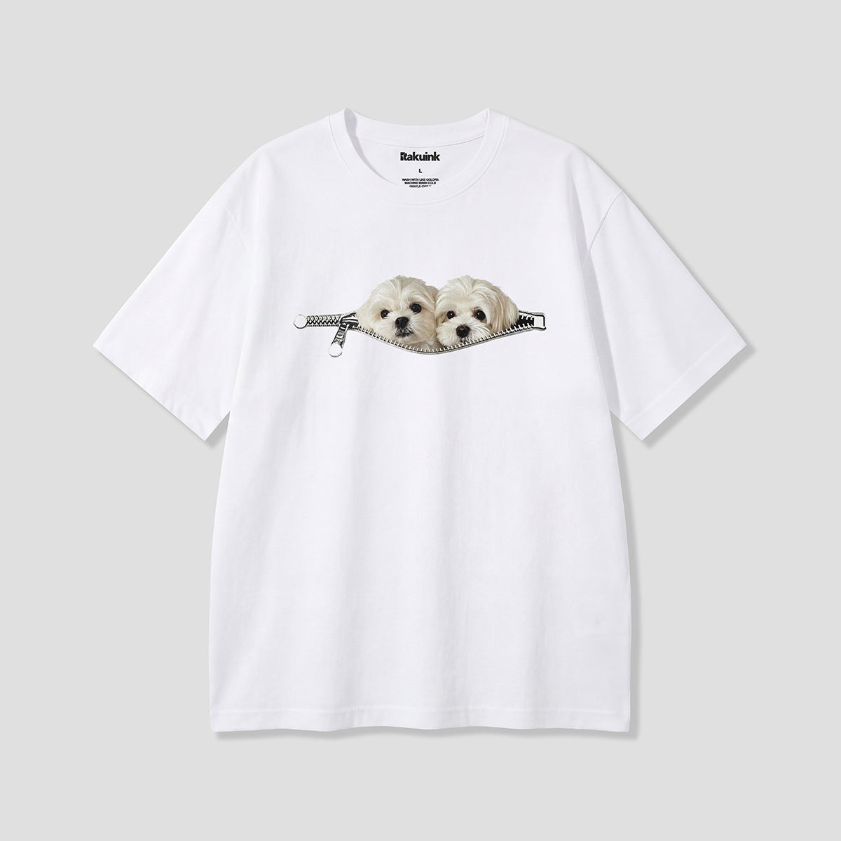 【予約】ジップポケットドッグ グラフィックTシャツ