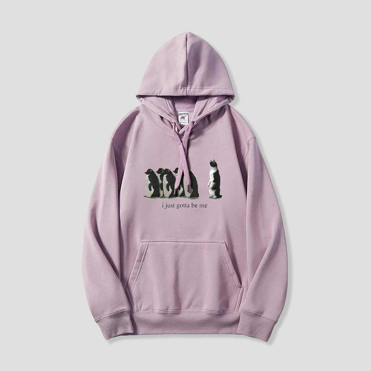 BE YOURSELF キャット&ペンギン パーカー