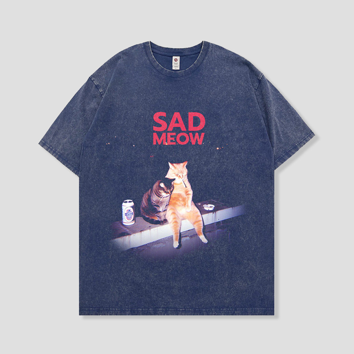 SAD MEOW グラフィックTシャツ