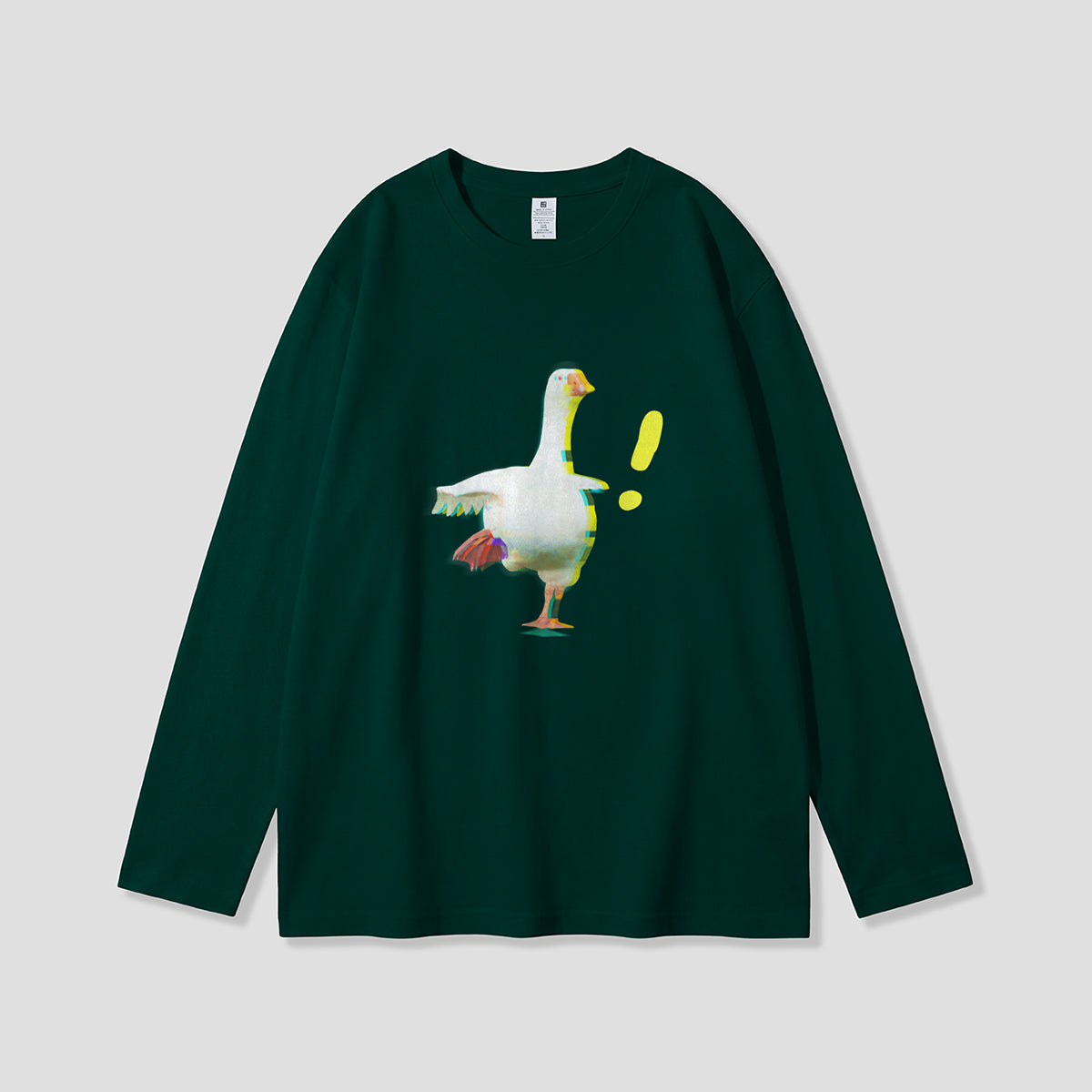 【予約】びっくりガチョウ グラフィックロングスリーブ