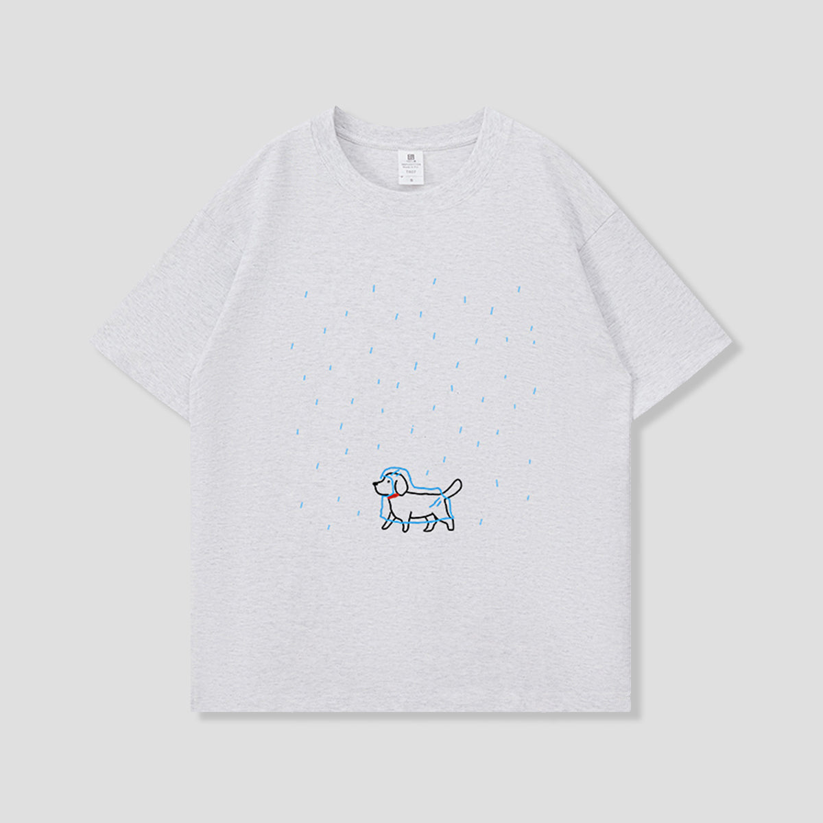 レインコートドッグ グラフィックTシャツ