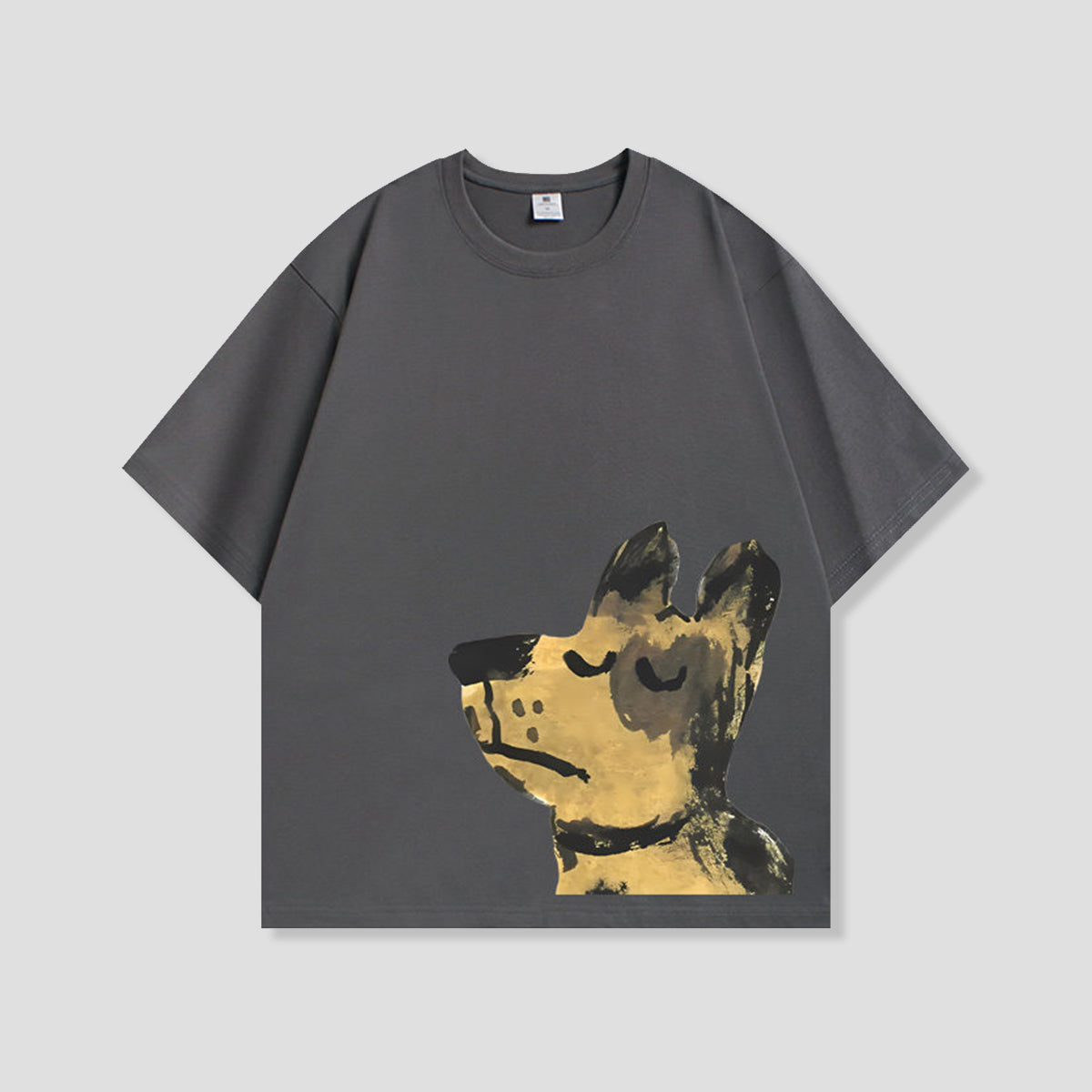 ペイントタッチドッグTシャツ