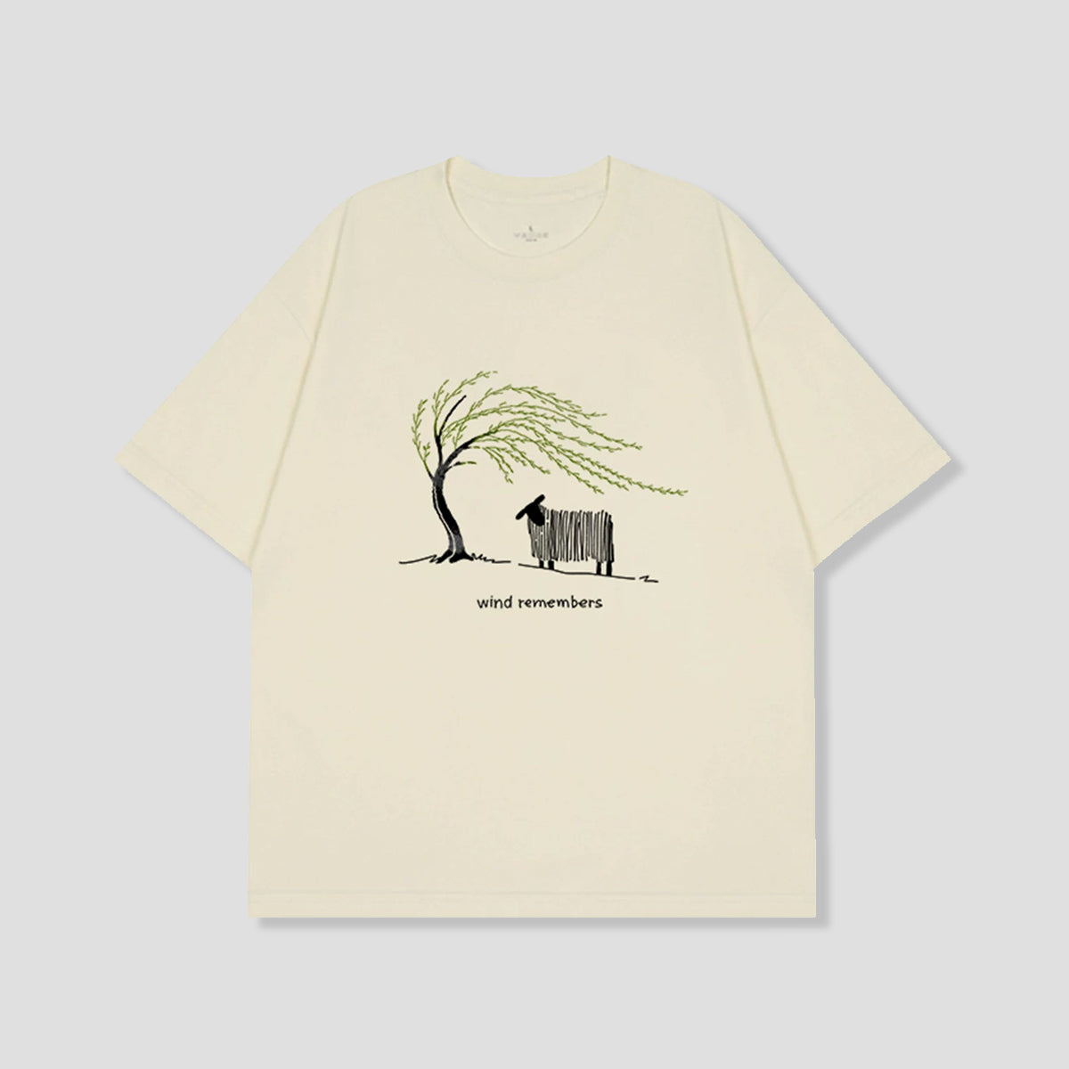 風をきくひつじ グラフィックTシャツ