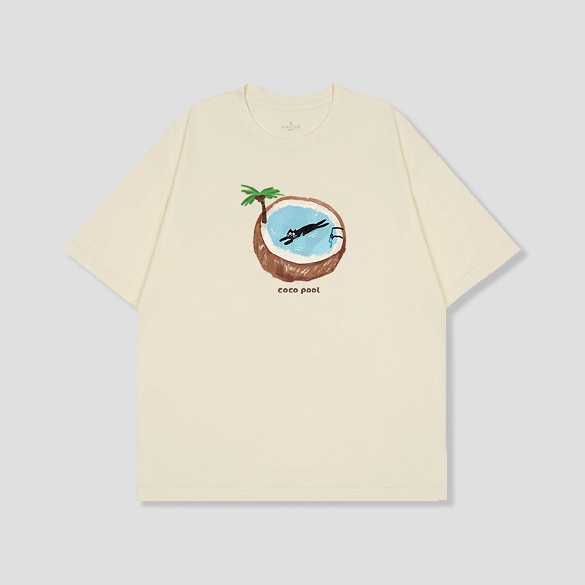 ココナッツプール キャット グラフィックTシャツ