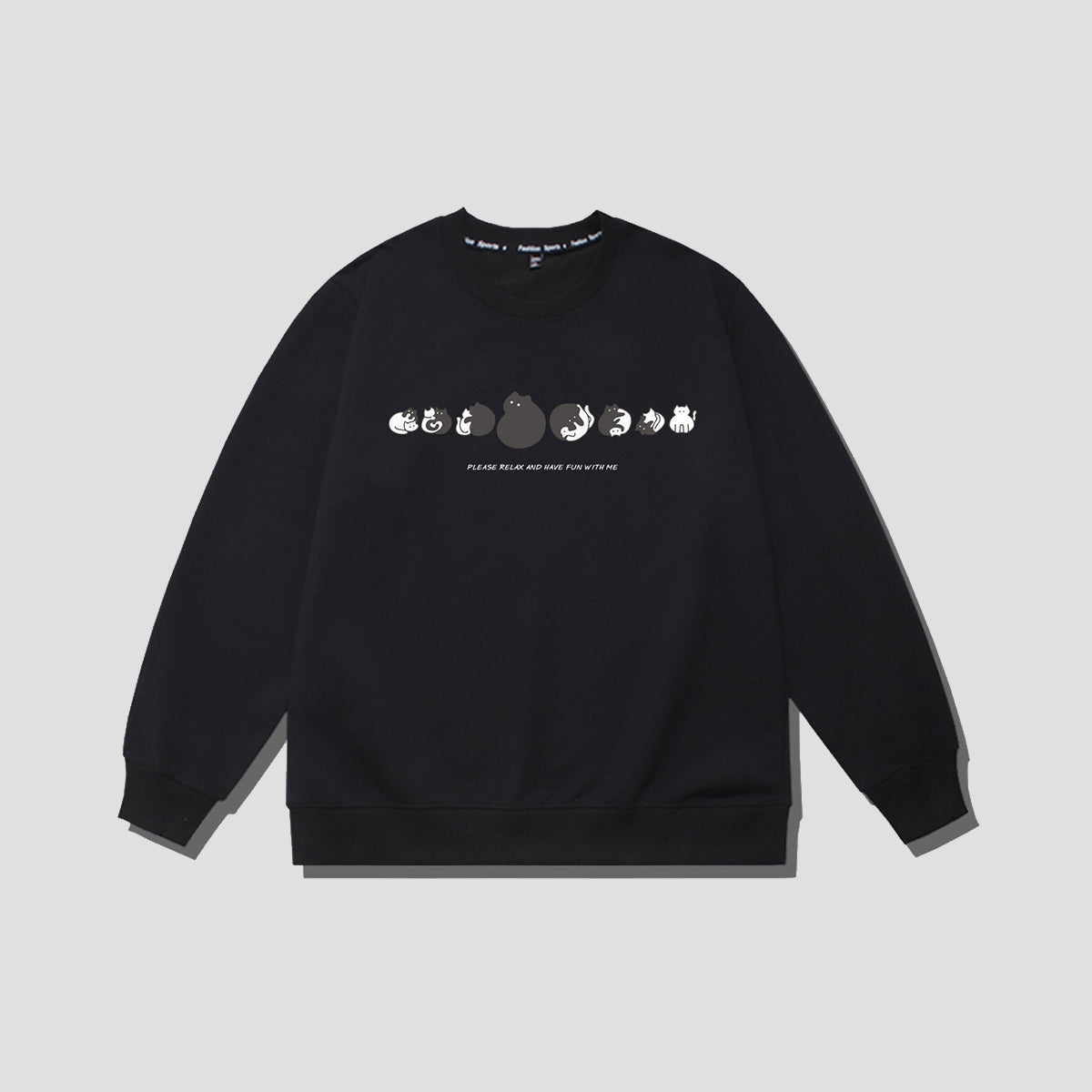 ころころキャット シルエットスウェット