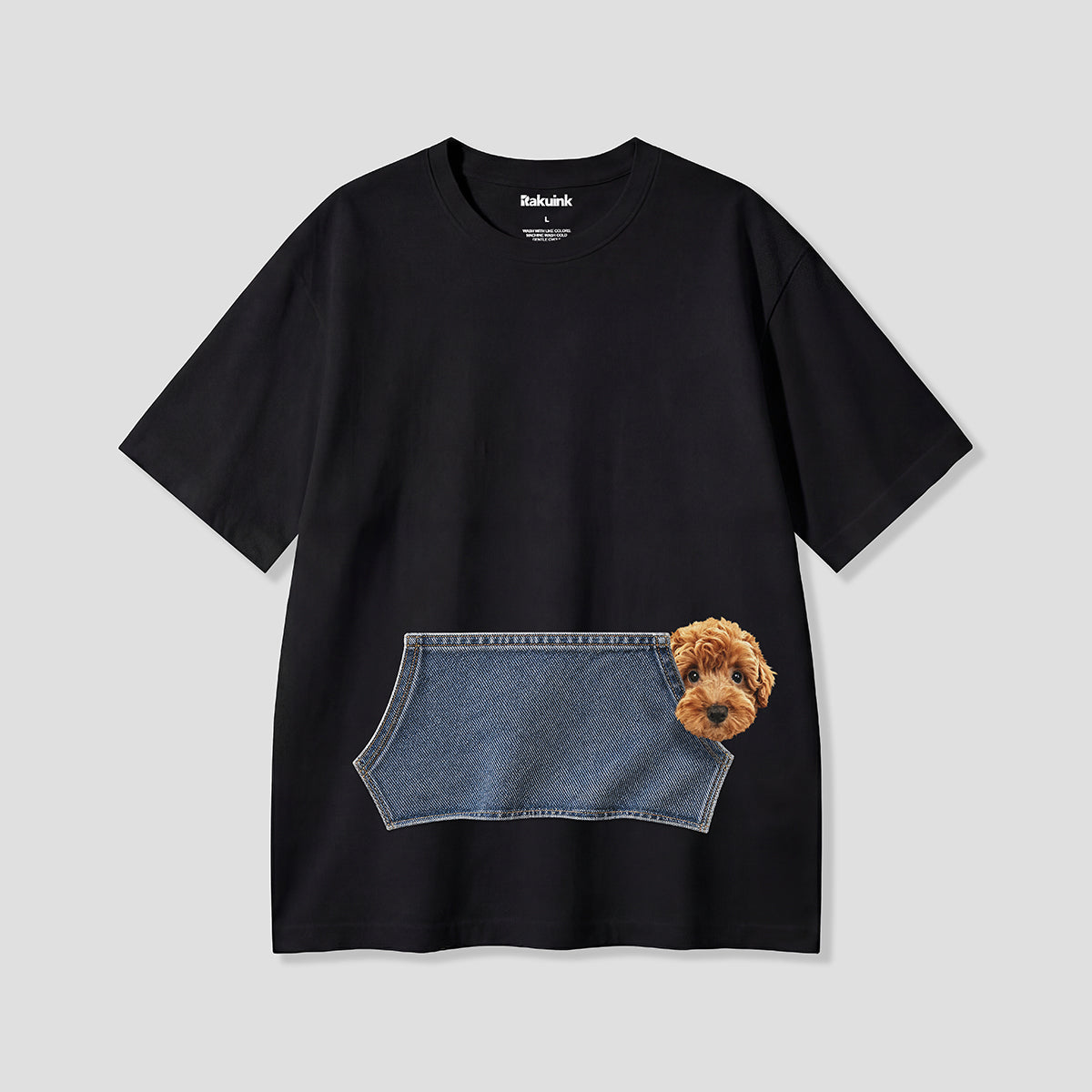 【予約】のぞきトイプードル グラフィックTシャツ