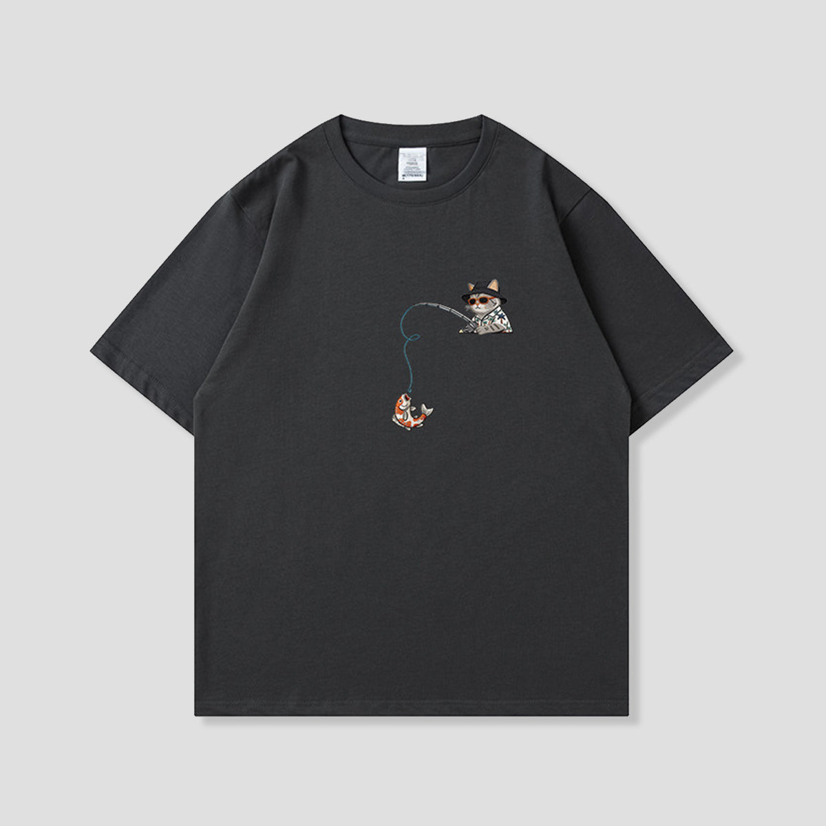 フィッシングキャット グラフィックTシャツ