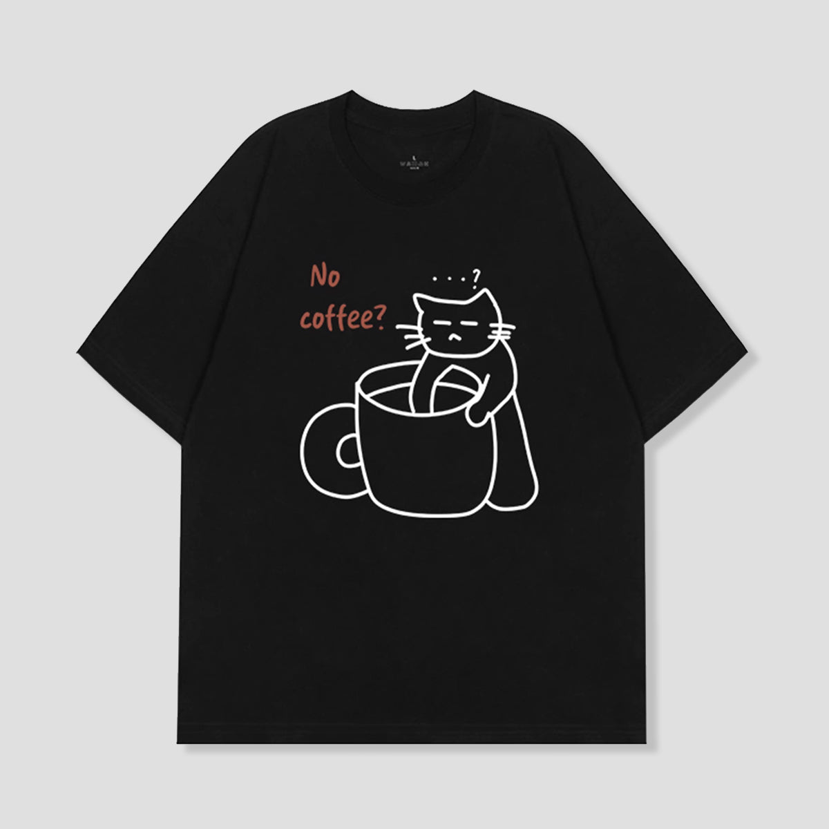 No Coffee? キャットTシャツ