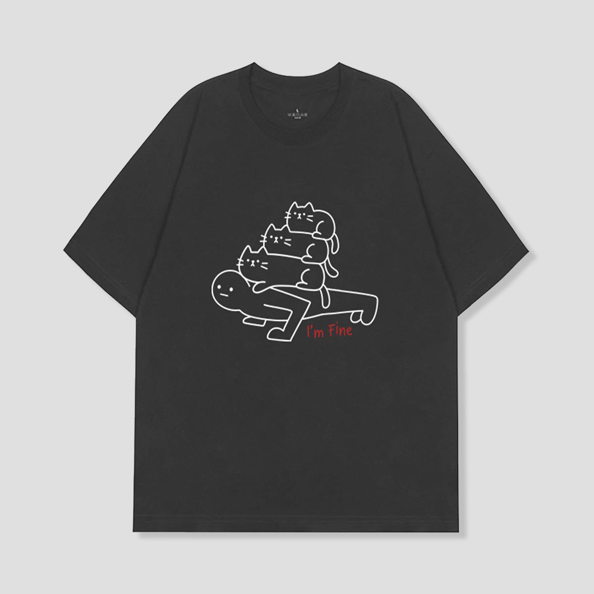 重圧キャットTシャツ