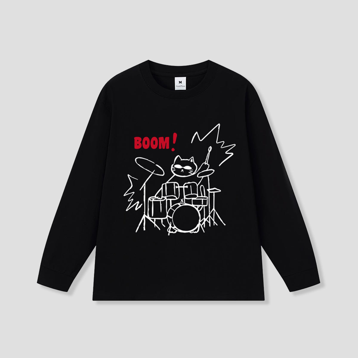 ドラムキャット ロングスリーブTシャツ
