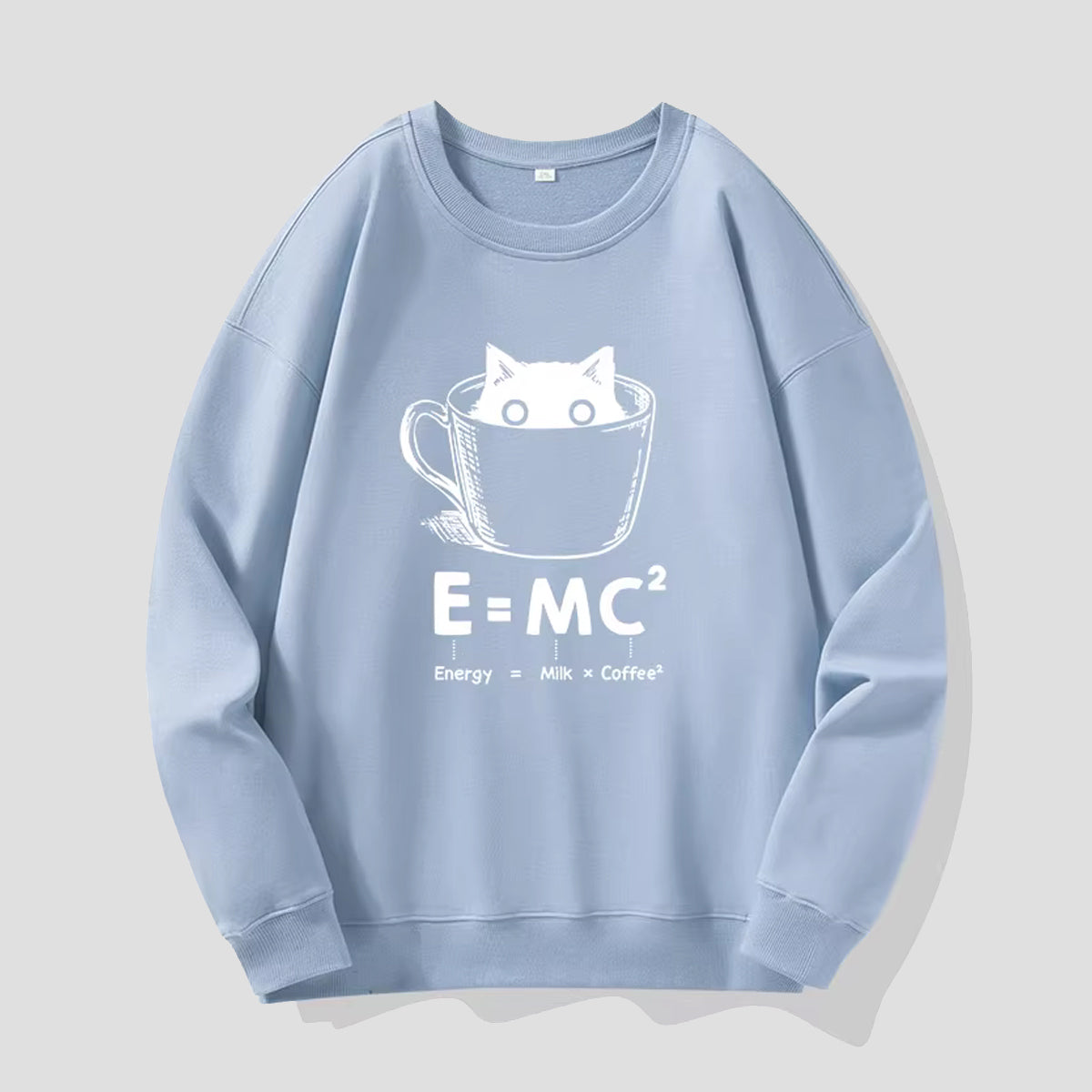 E=MC²キャットコーヒー スウェット