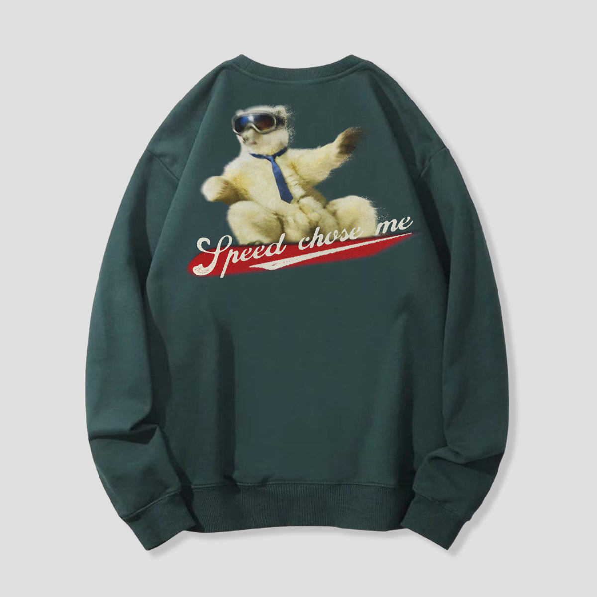 【予約】本気で滑るシロクマ バックプリントスウェット