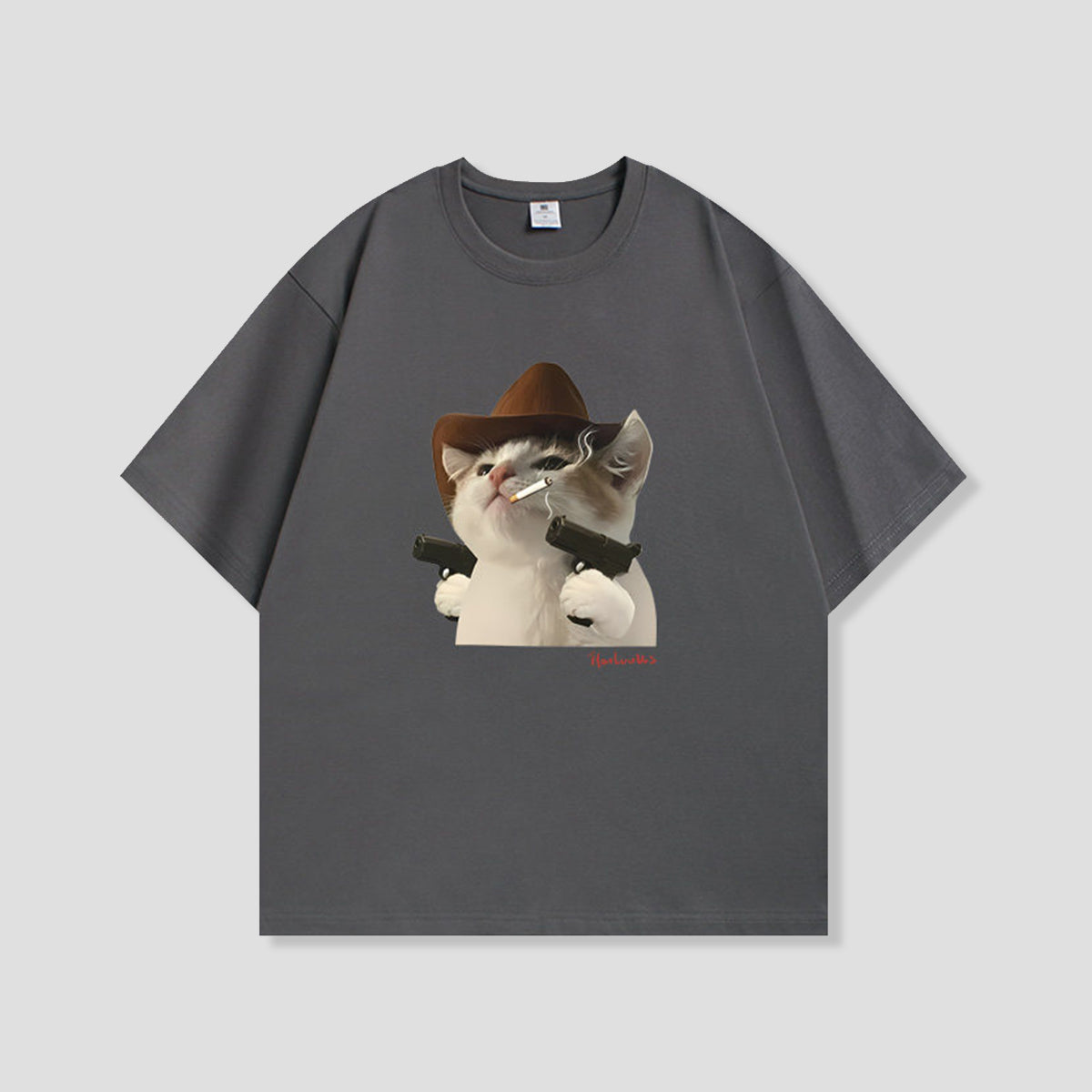 ガンスモークキャット グラフィックTシャツ