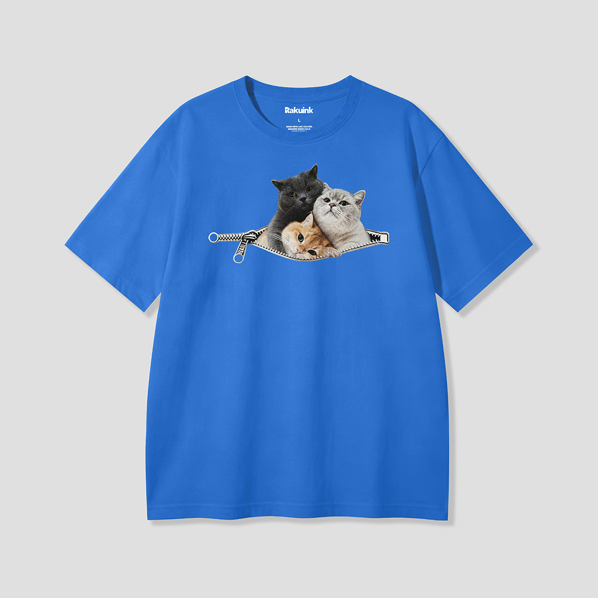 【予約】ジップポケットキャット グラフィックTシャツ