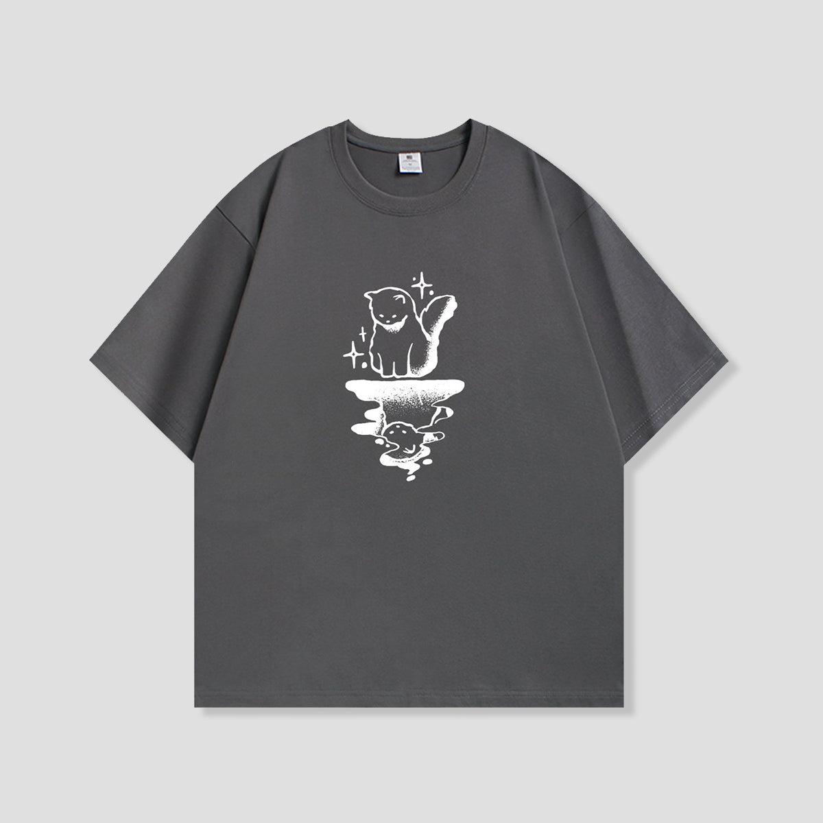 リフレクションキャット グラフィックTシャツ