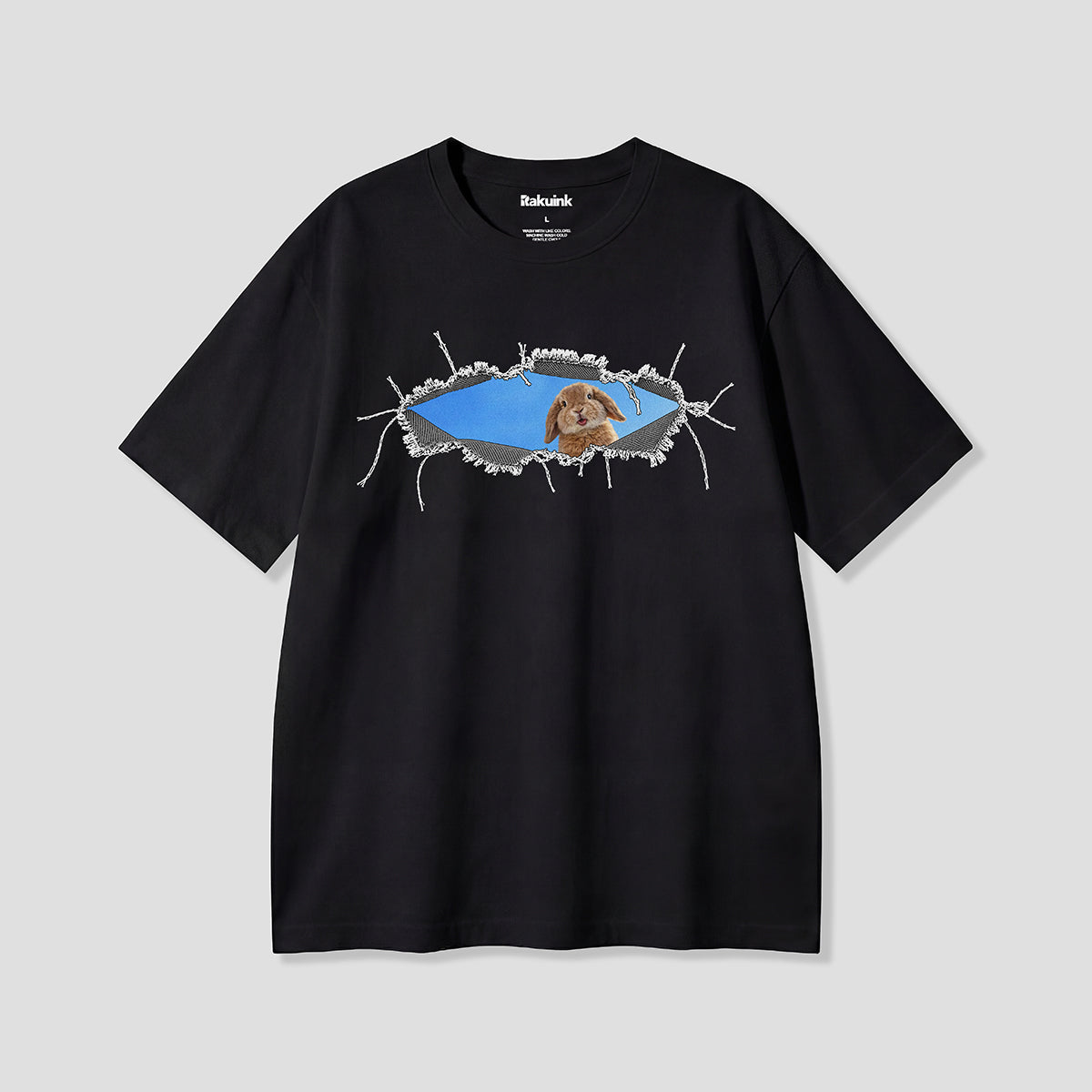 【予約】クラッシュホールラビット グラフィックTシャツ