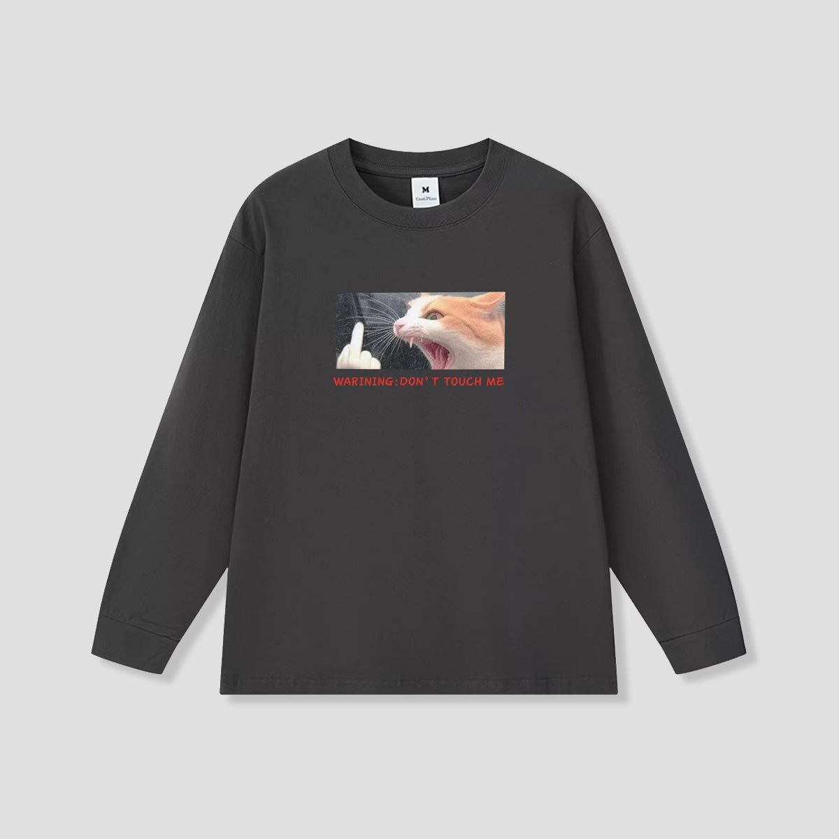 ドントタッチ キャットフォト グラフィック ロングスリーブ