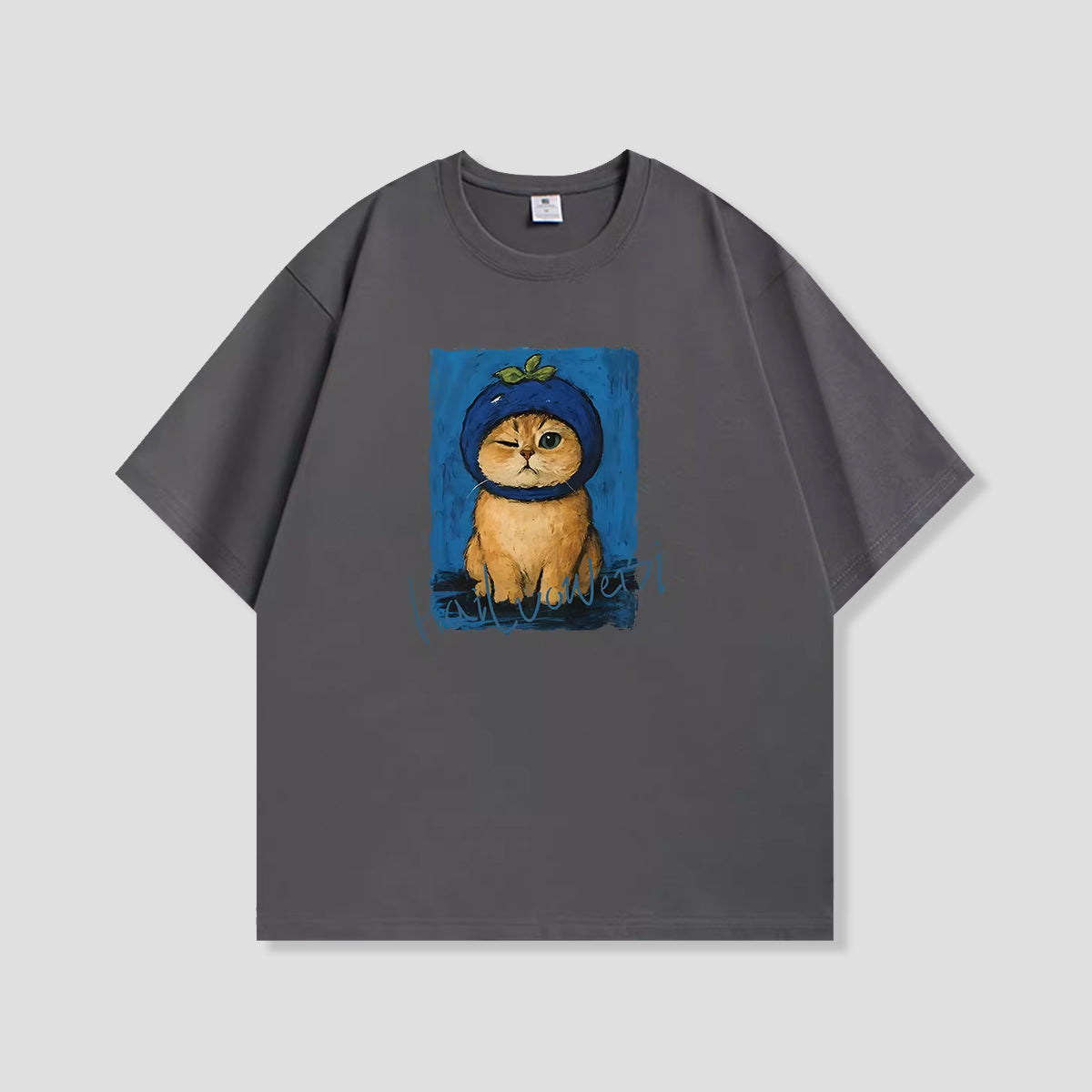 オイルペイントキャット グラフィックTシャツ