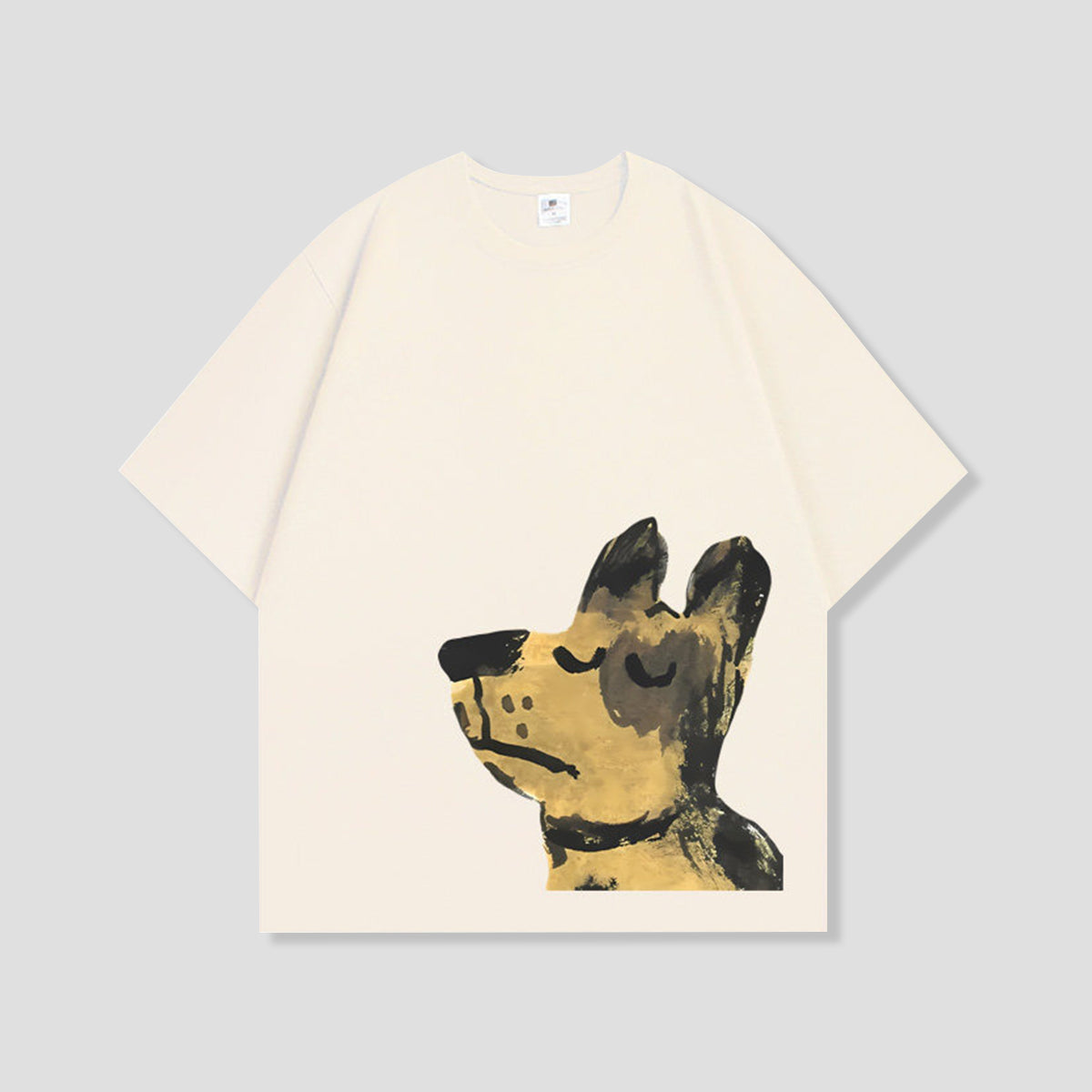ペイントタッチドッグTシャツ