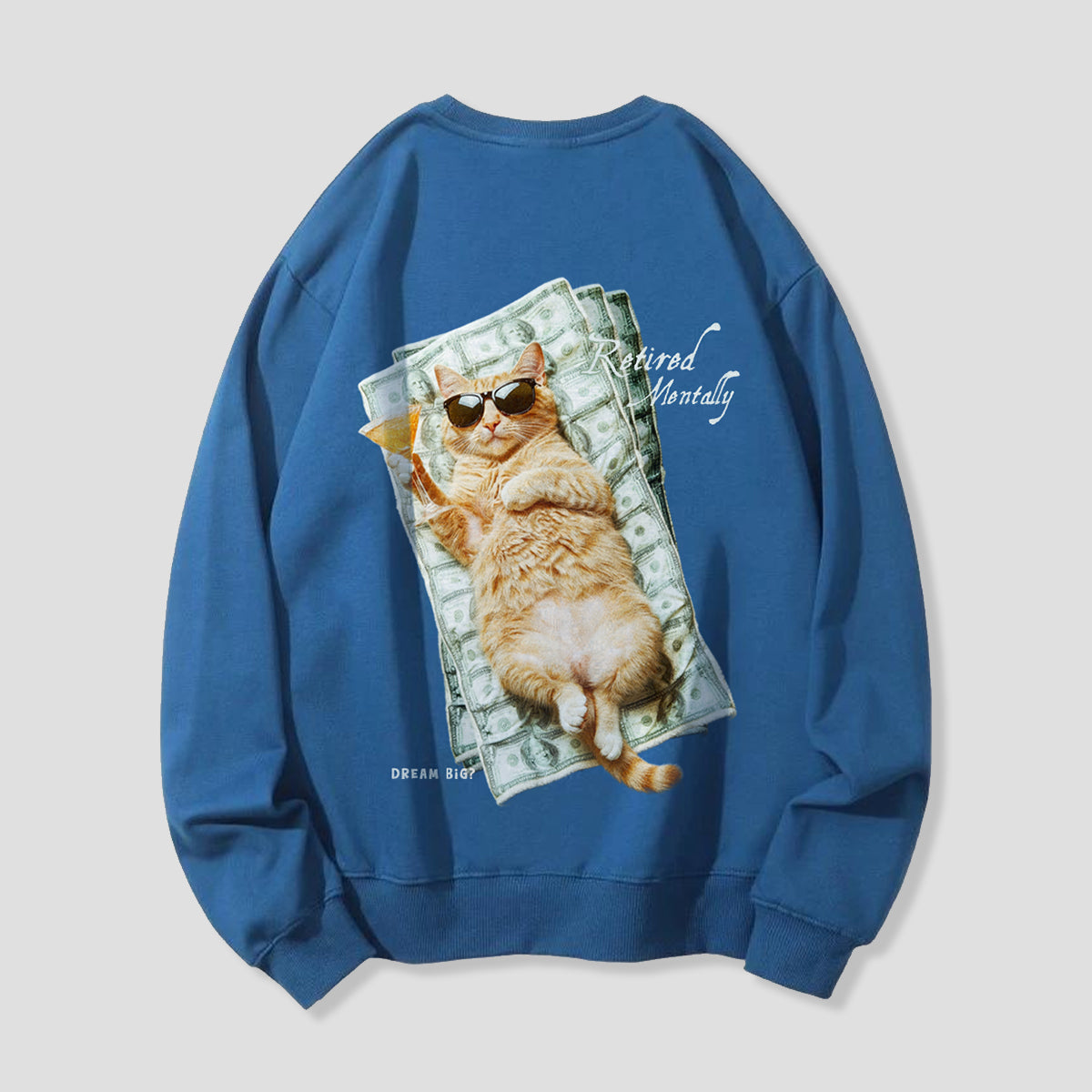 【予約】Retired Mentally キャット バックプリントスウェット