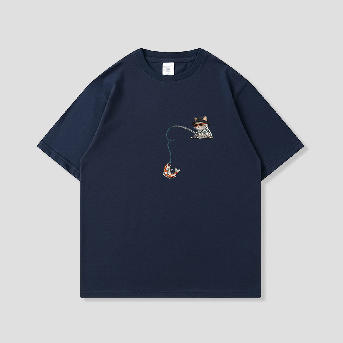 フィッシングキャット グラフィックTシャツ