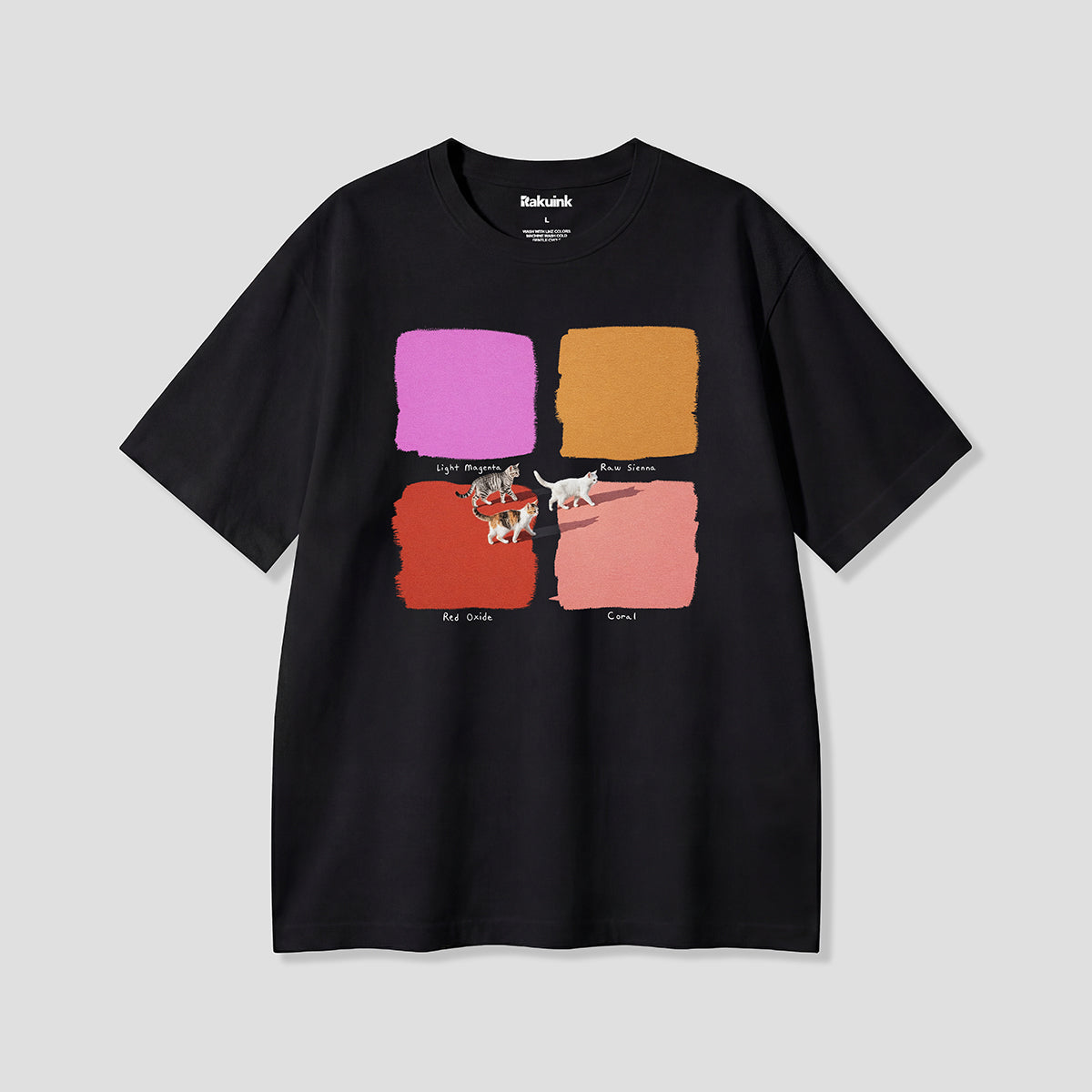 【予約】カラースウォッチキャット グラフィックTシャツ