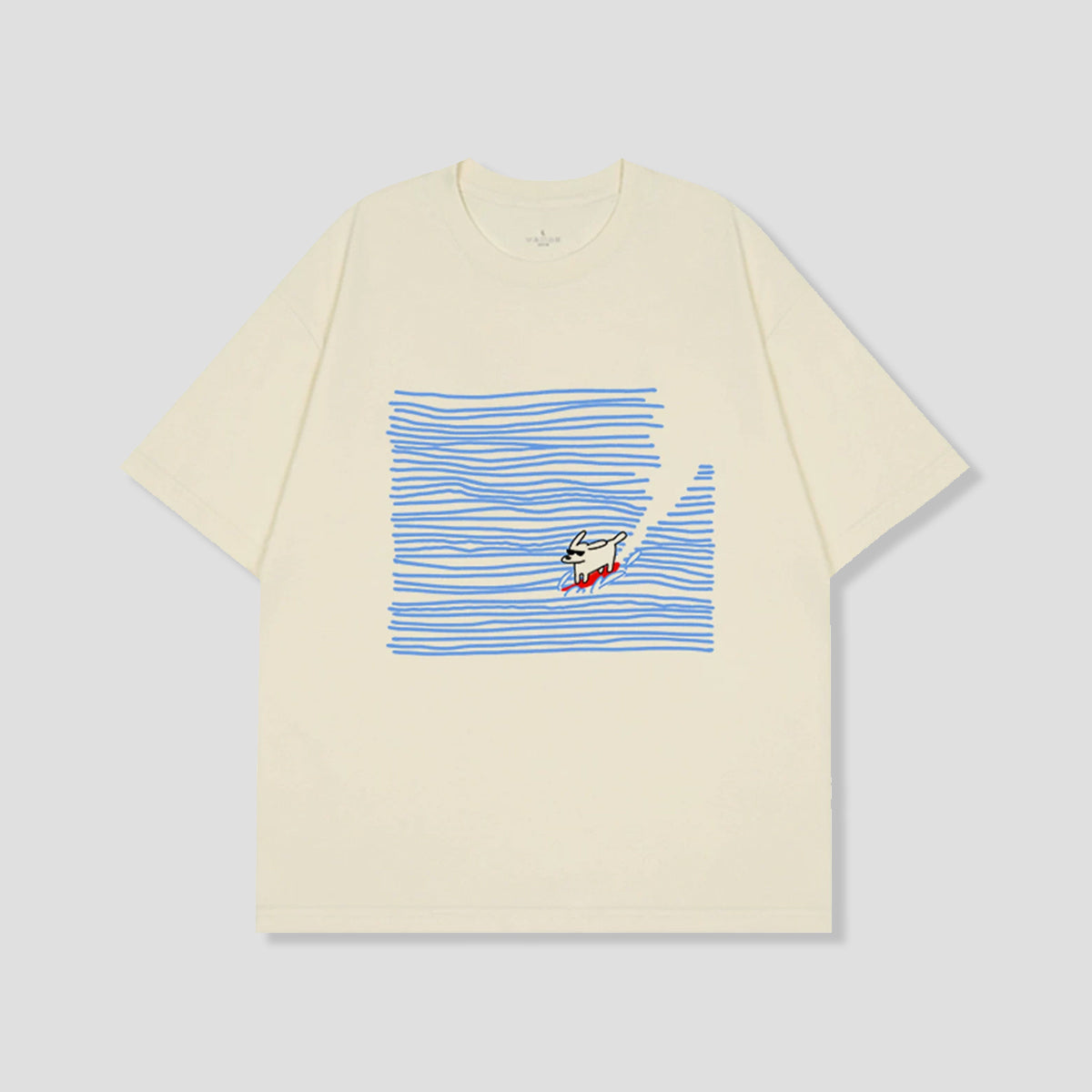 ウェーブライドドッグ グラフィックTシャツ