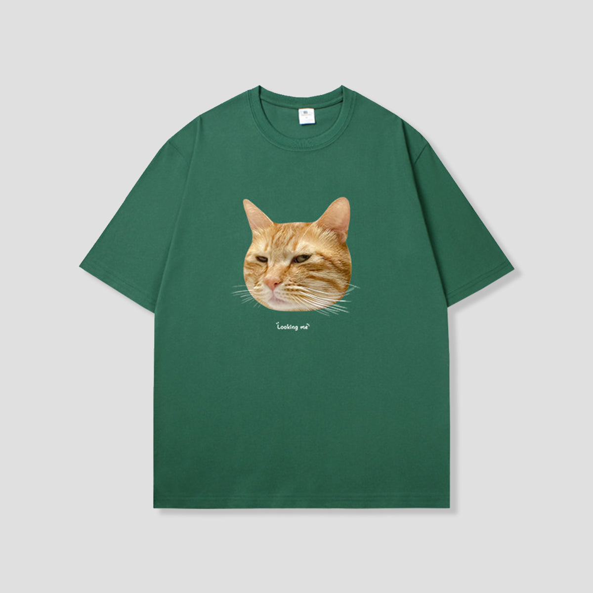 ルーズフェイスキャット グラフィックTシャツ