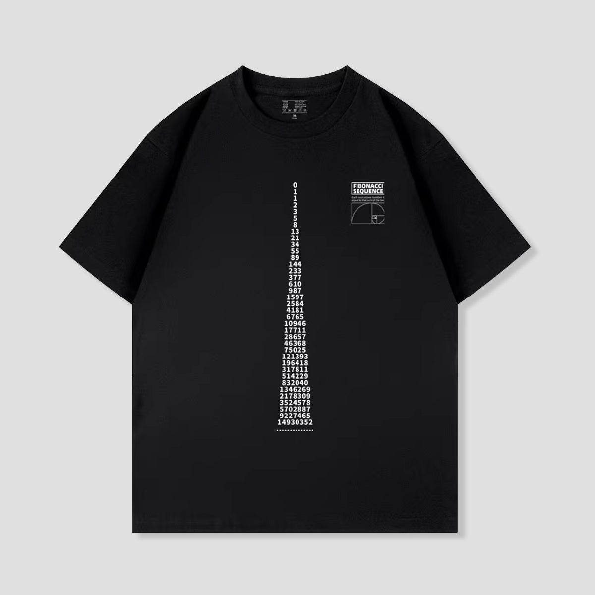 フィボナッチ数列Tシャツ