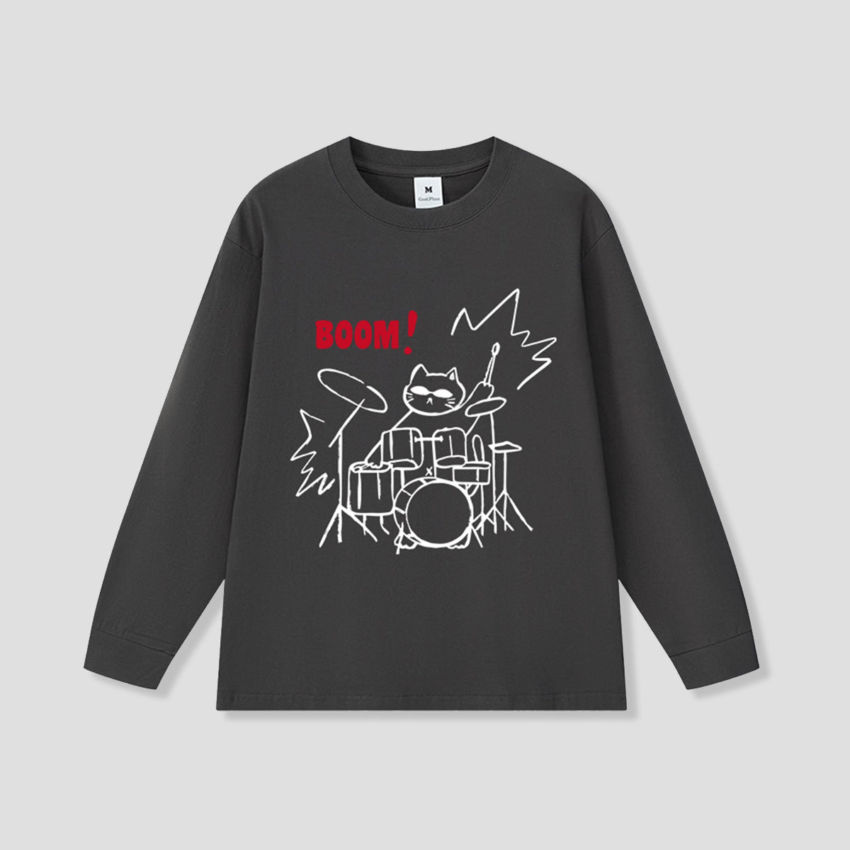 ドラムキャット ロングスリーブTシャツ