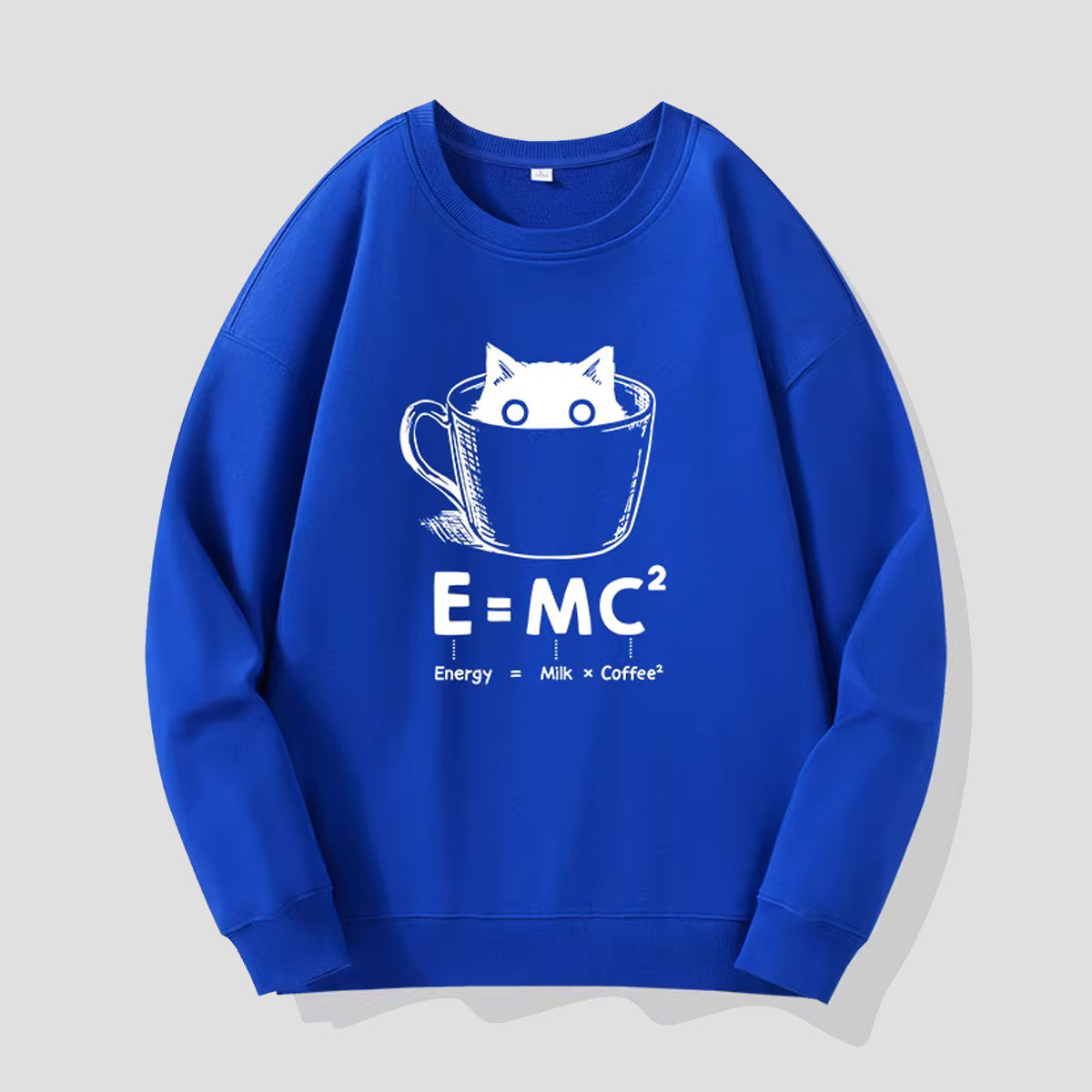 E=MC²キャットコーヒー スウェット
