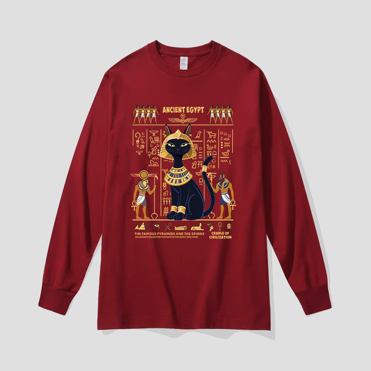 エジプトキャット ロングスリーブTシャツ