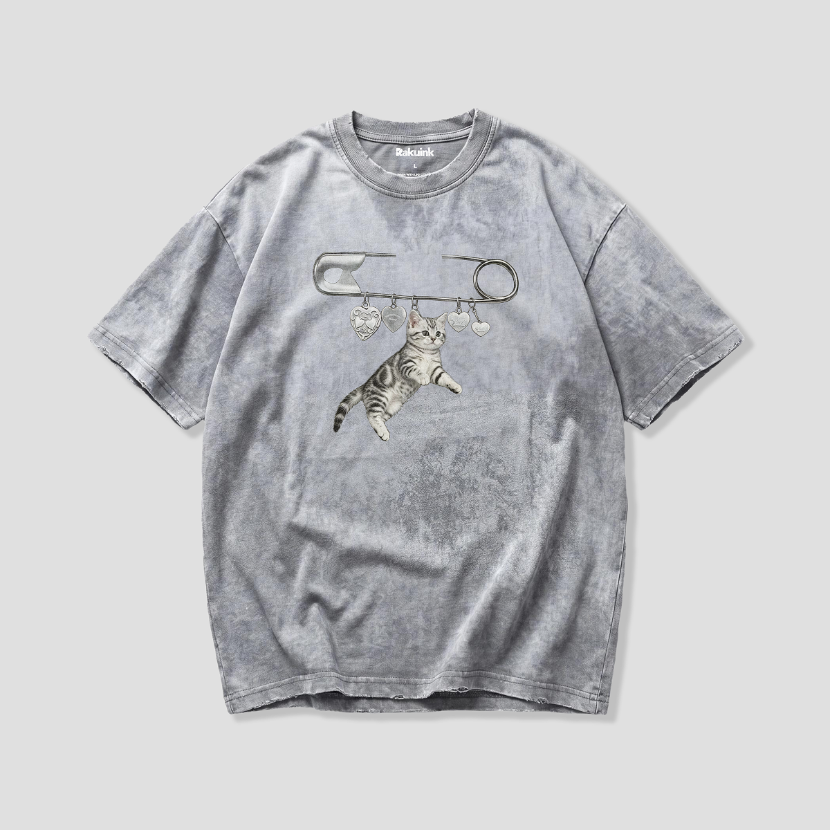 【予約】セーフピンキャット チャームグラフィックTシャツ